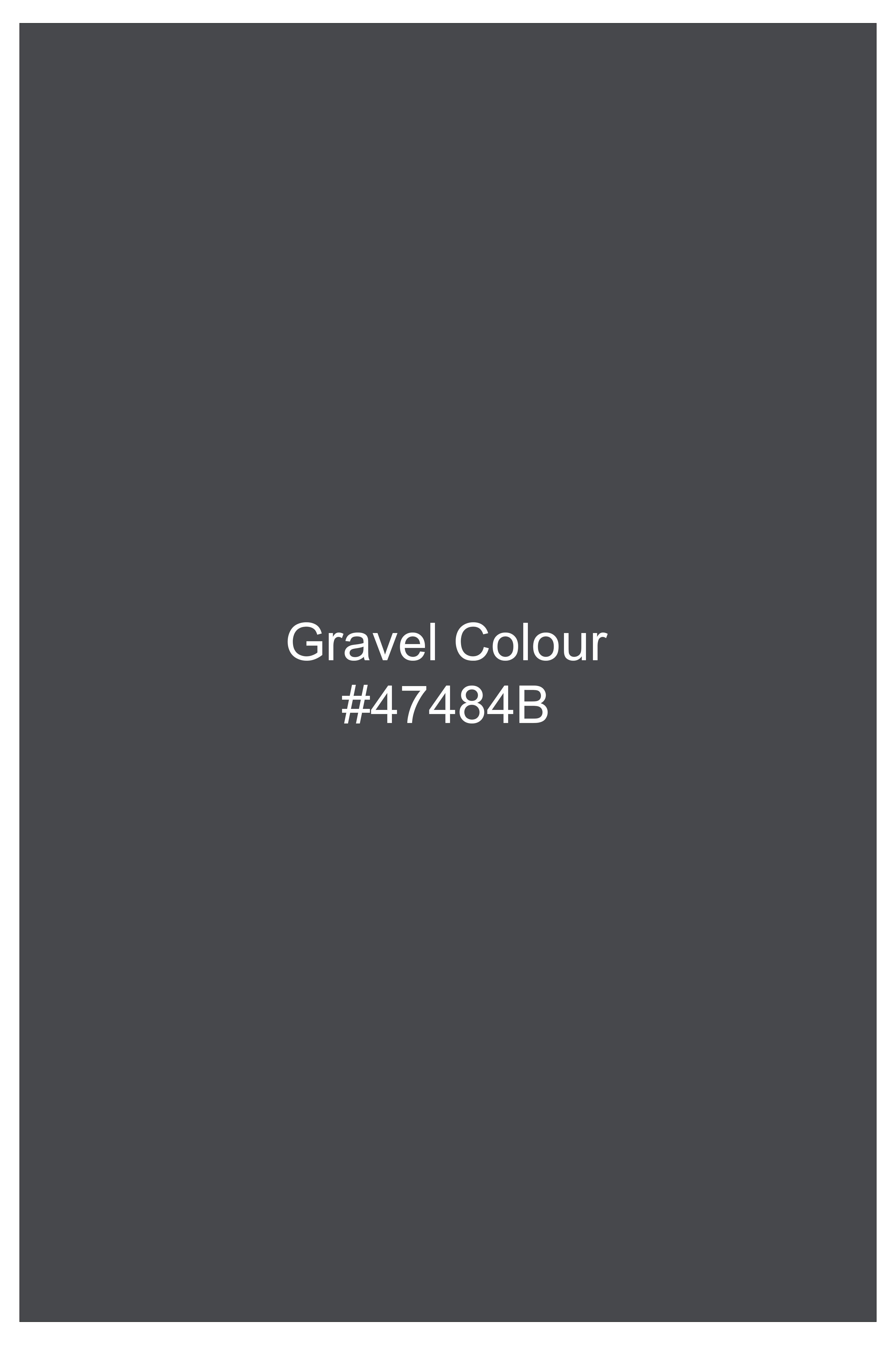 Gravel Gray Checkered Wool Blend Waistcoat