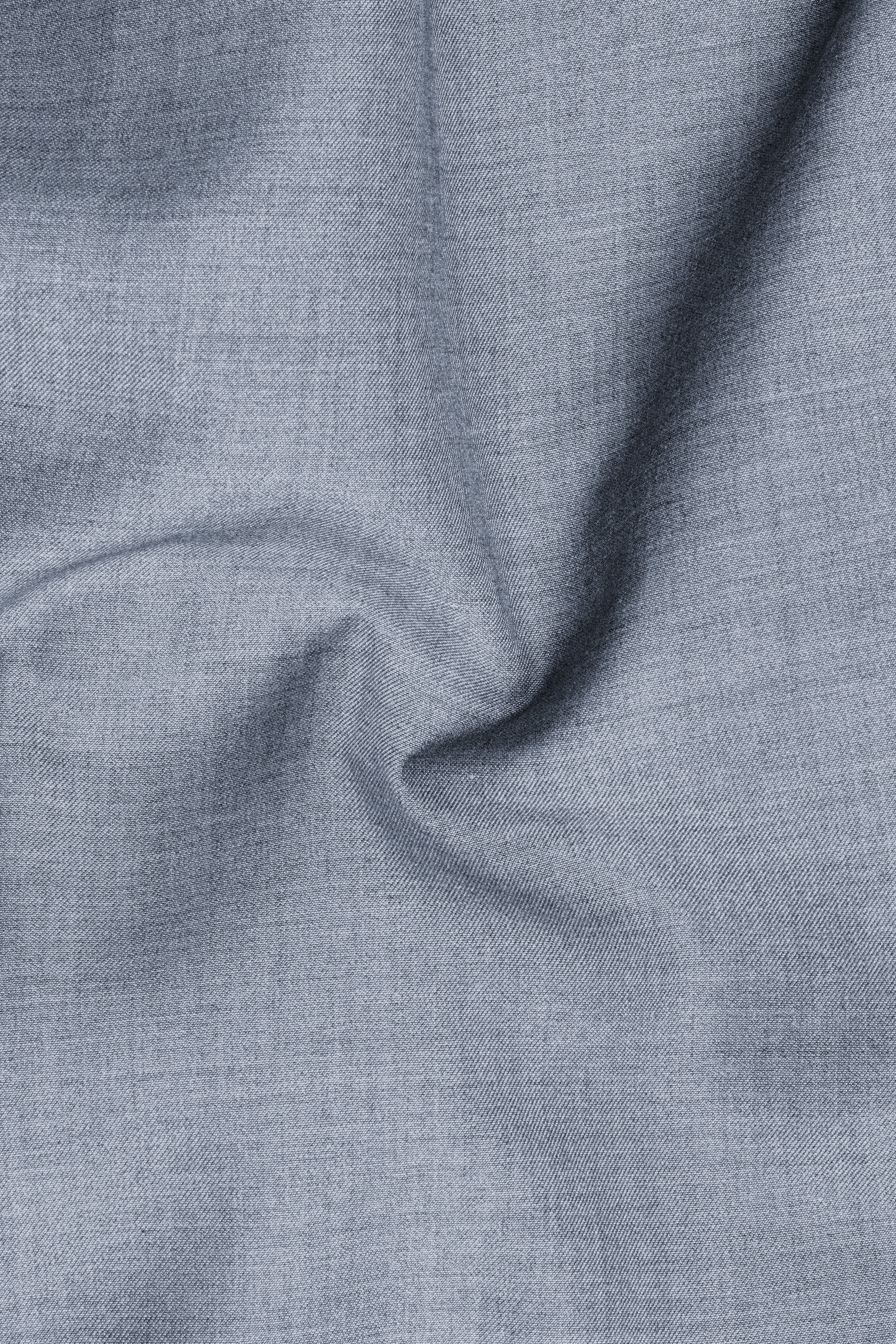 Manatee Gray Textured Wool Rich Waistcoat