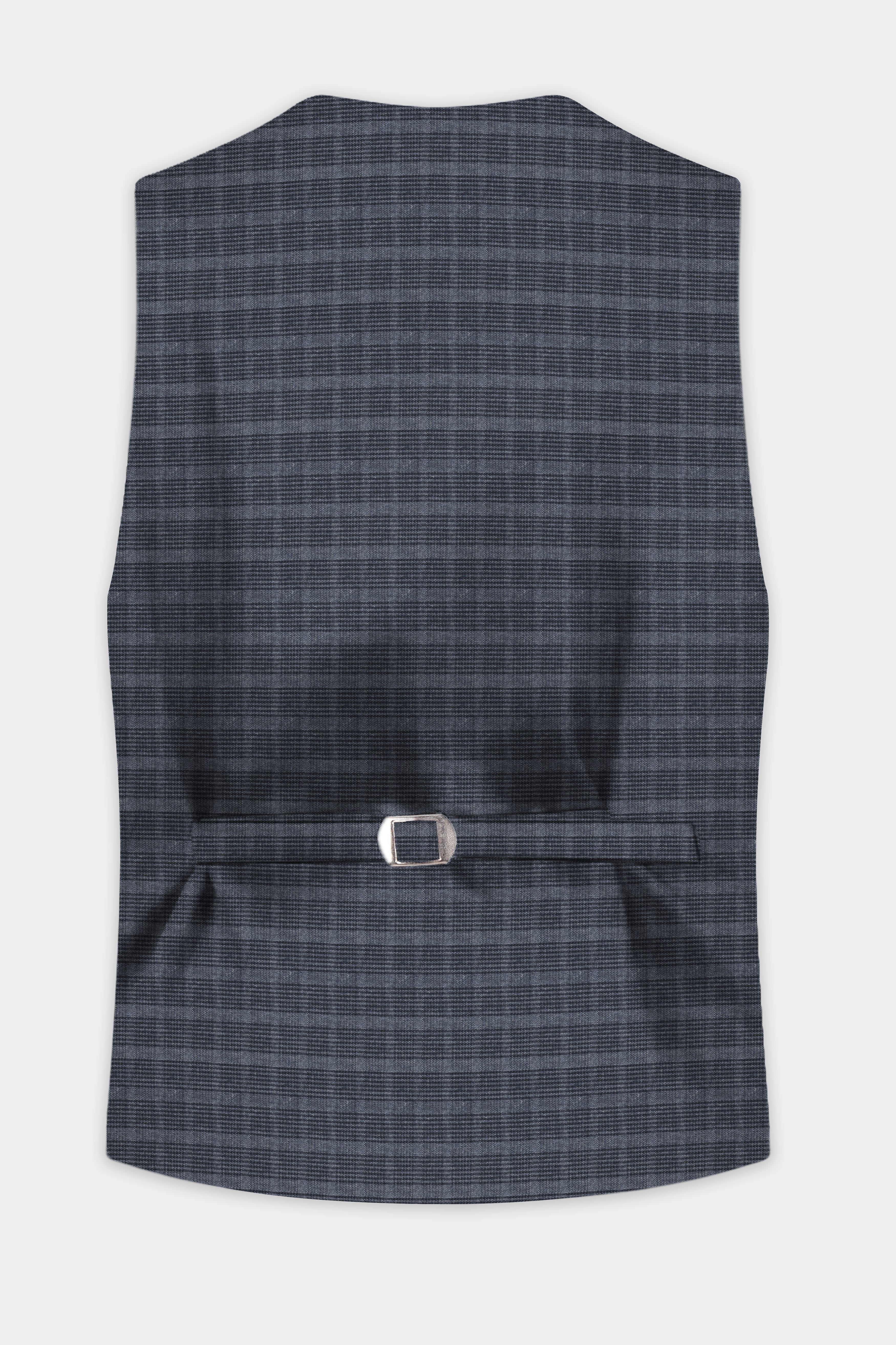 GrayLuxe-Charade Plaid Wool Rich Waistcoat