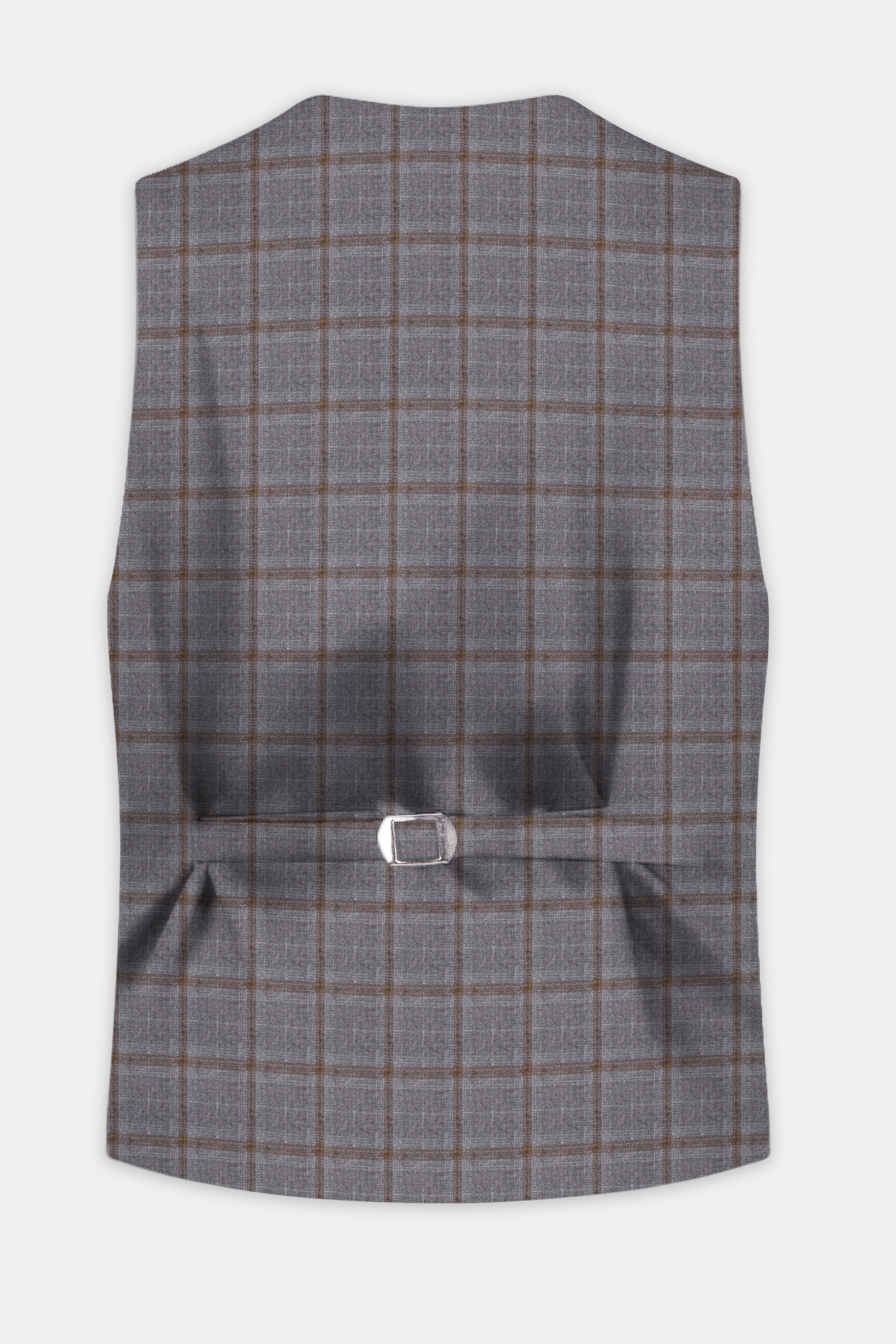 Flintstone-Gray windows Tweed Waistcoat