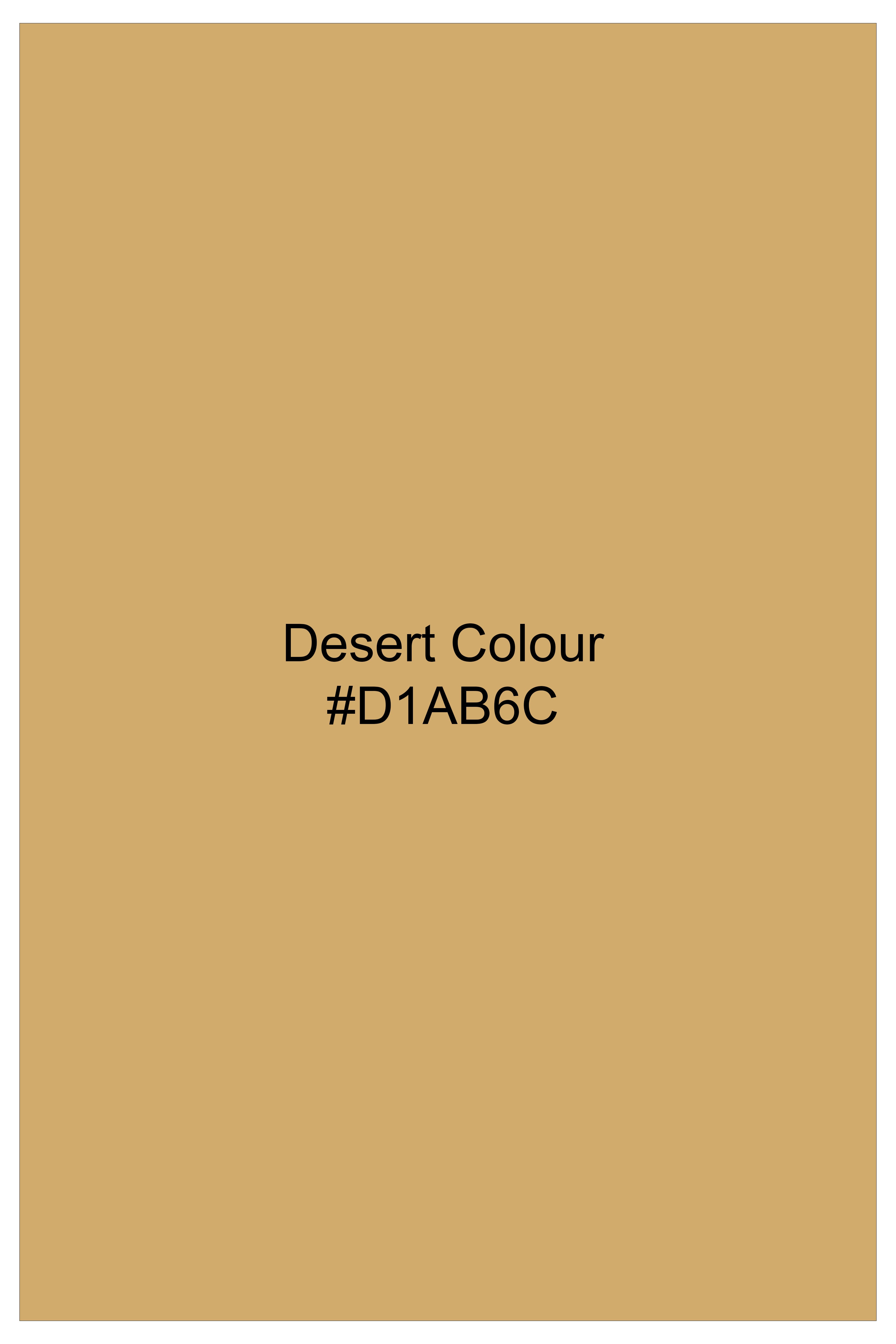 Marula-Desert Yellow Solid Wool Rich Stretchable Waistcoat