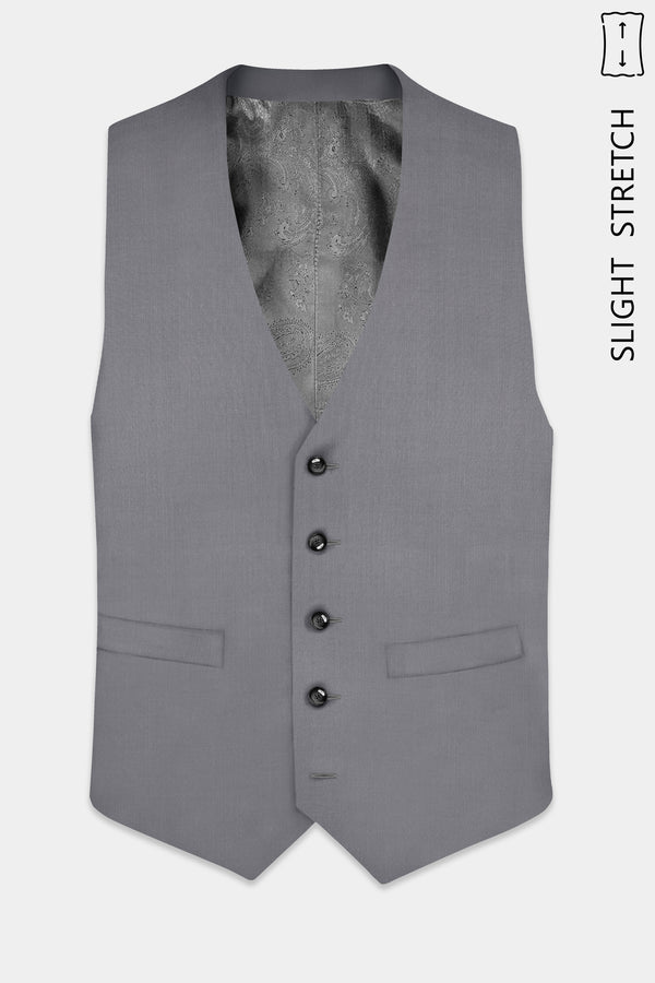 Dorian-Friar Gray Solid Wool Rich Slight Stretch Waistcoat