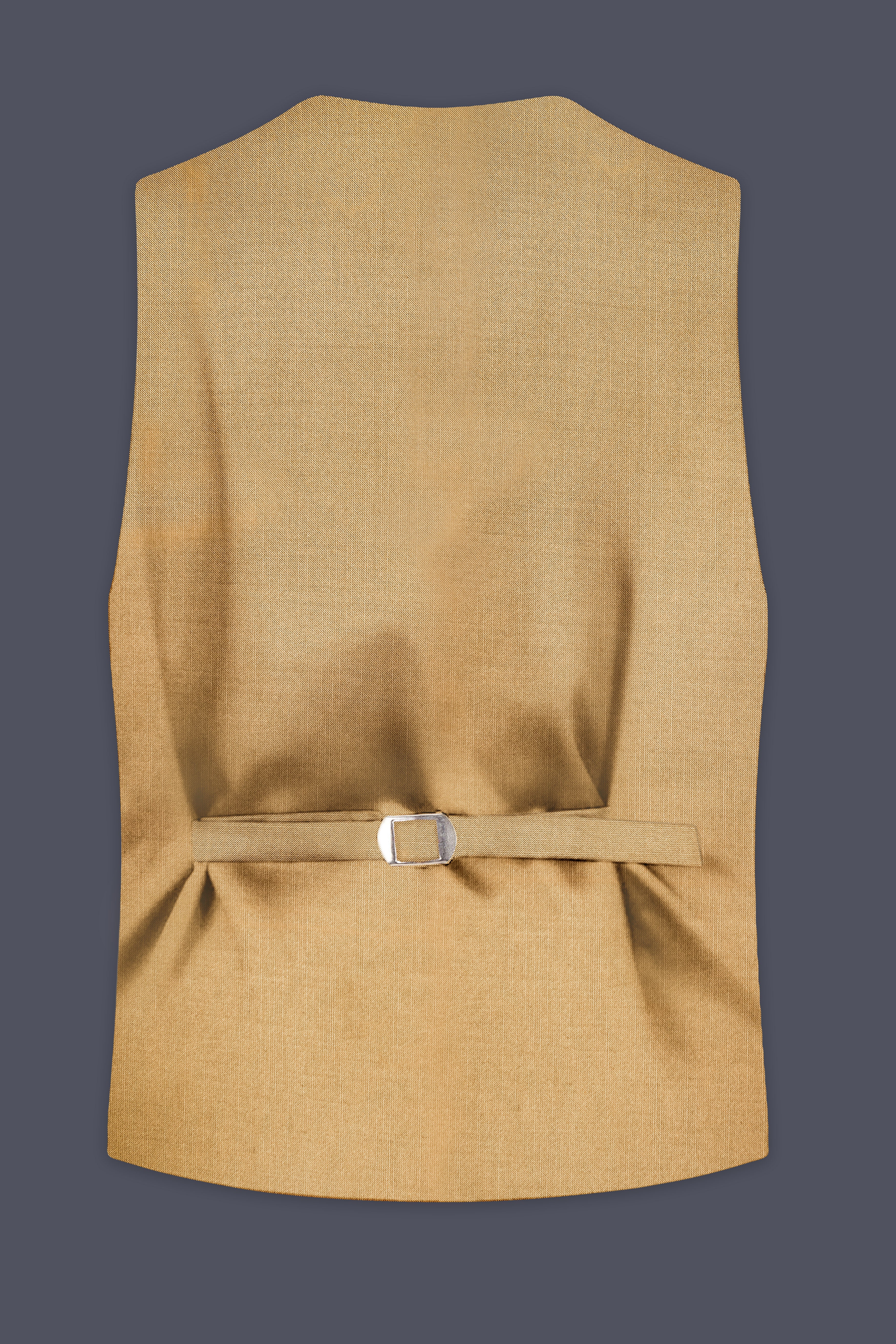 Sepia-Twine Brown Solid Wool Rich Stretchable Waistcoat