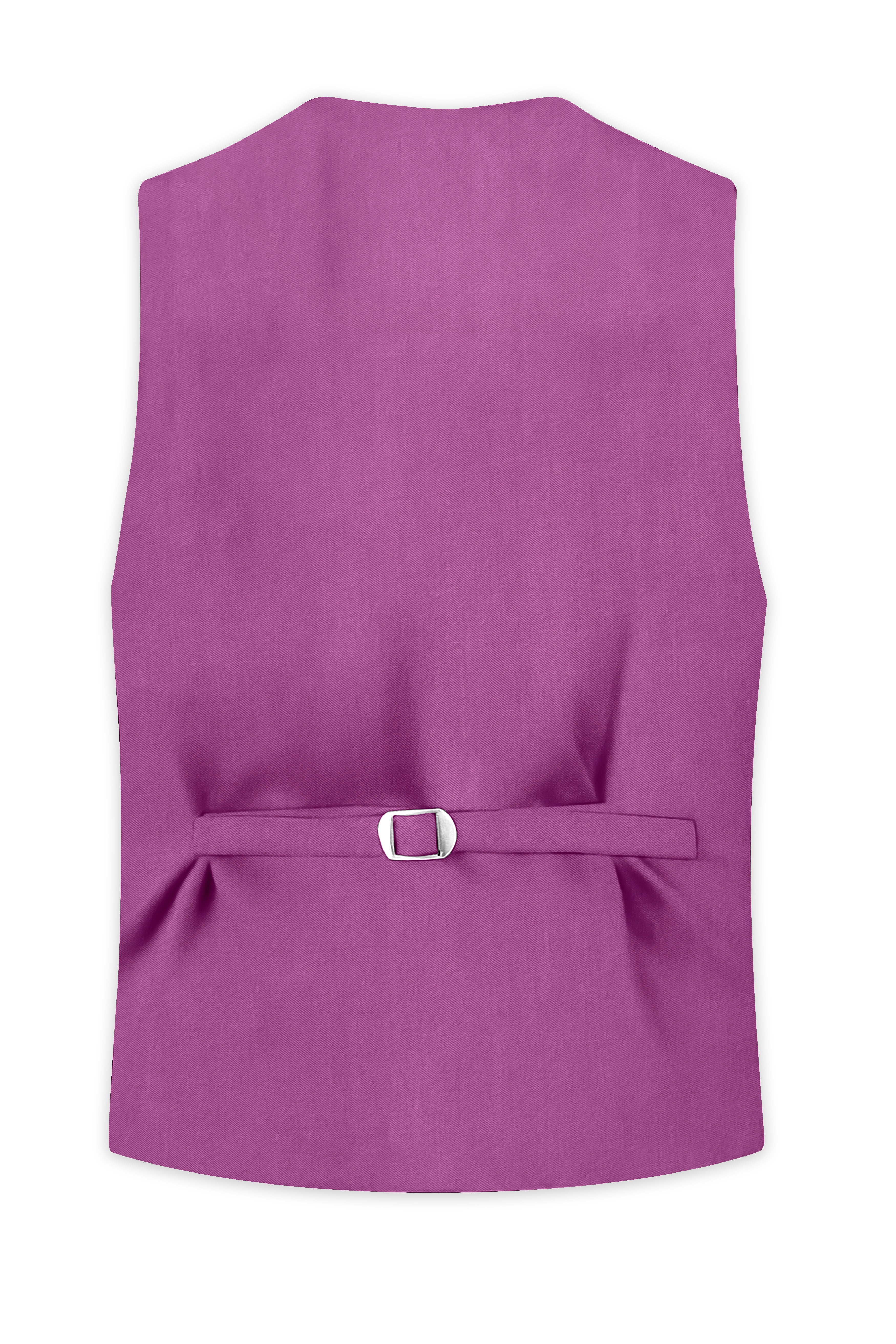 Rosvoy-Trendy Pink Wool Rich Stretchable Waistcoat