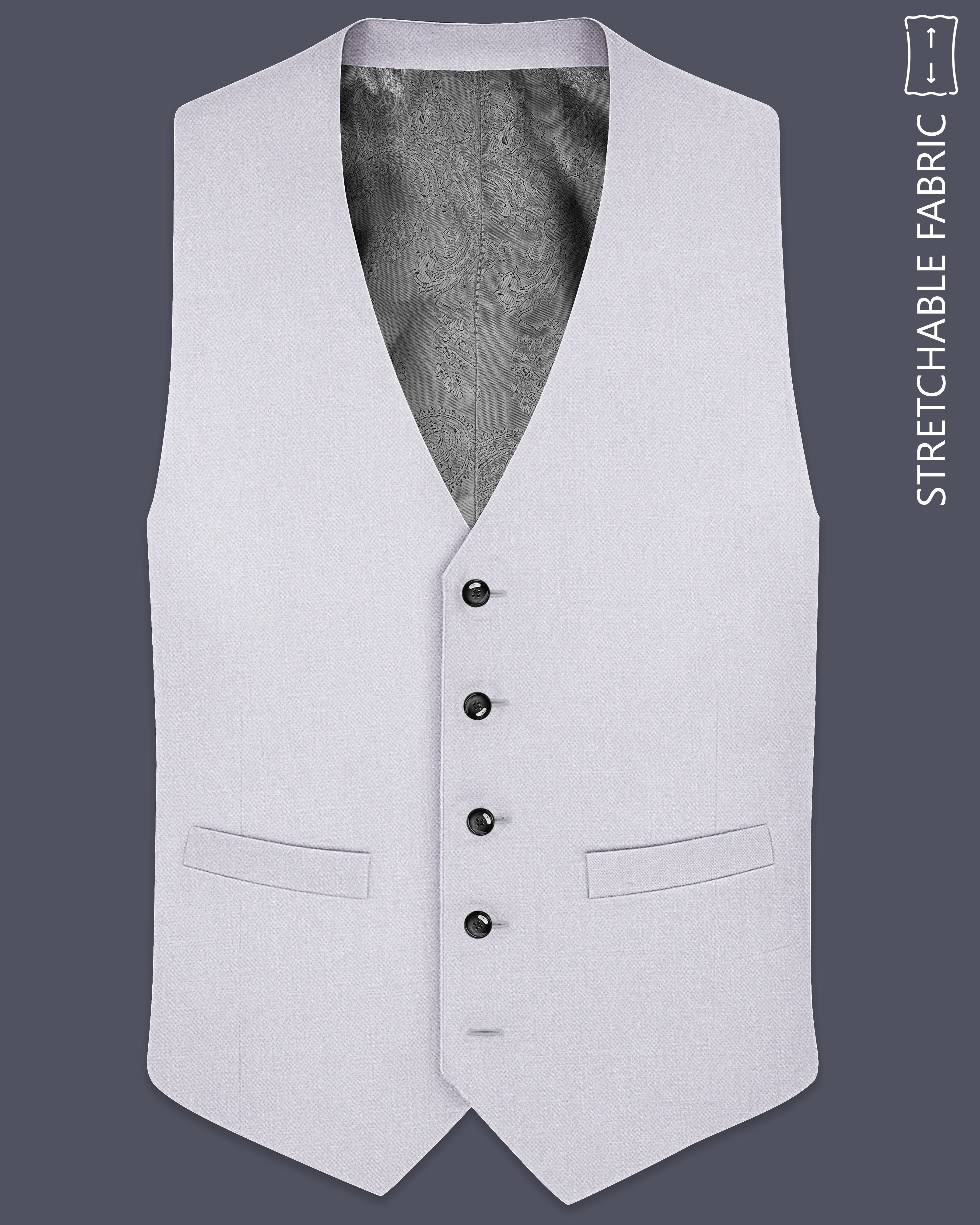 Aristo-Alto Gray Luxurious Linen Stretchable Waistcoats
