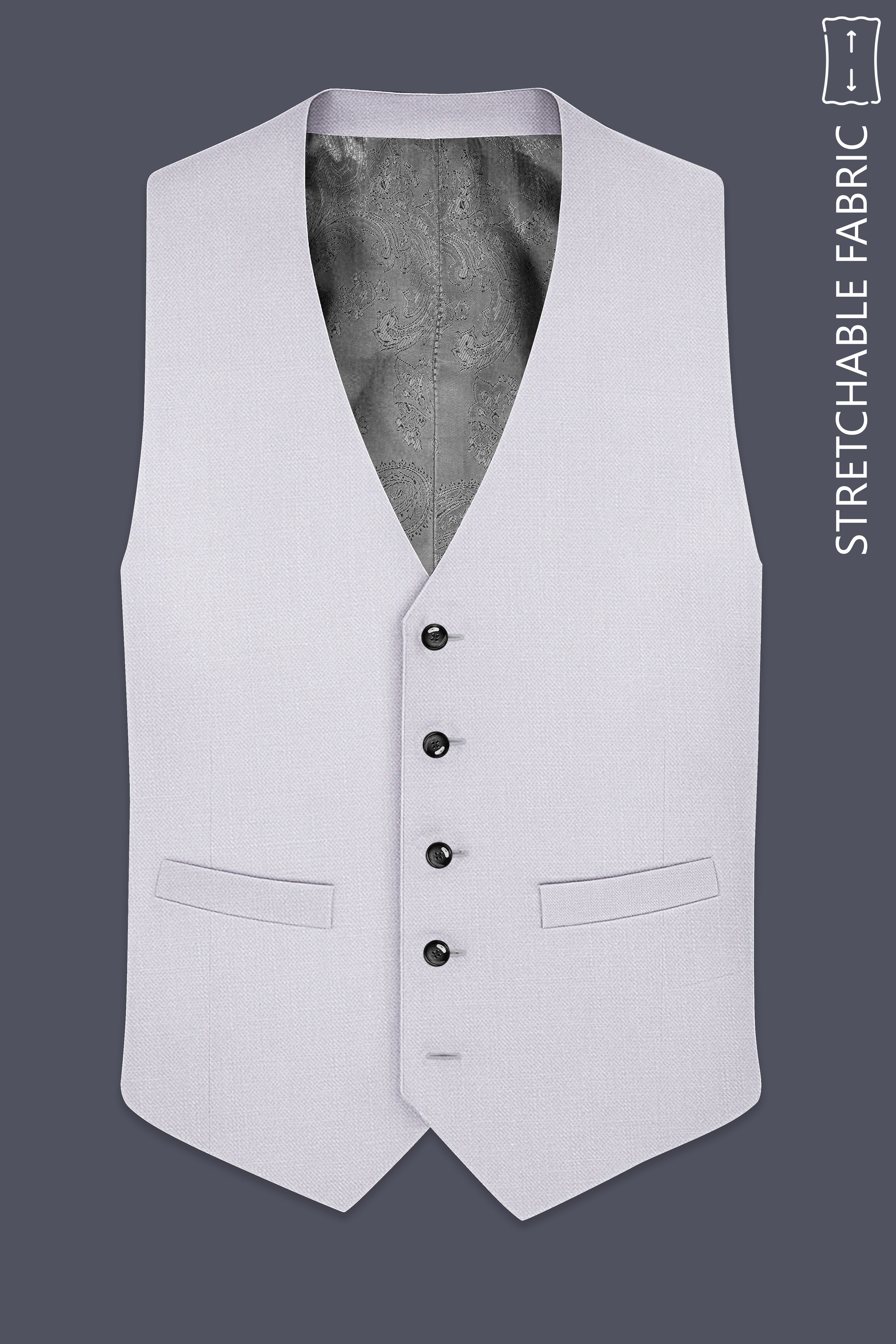 Aristo-Alto Gray Luxurious Linen Stretchable Waistcoats