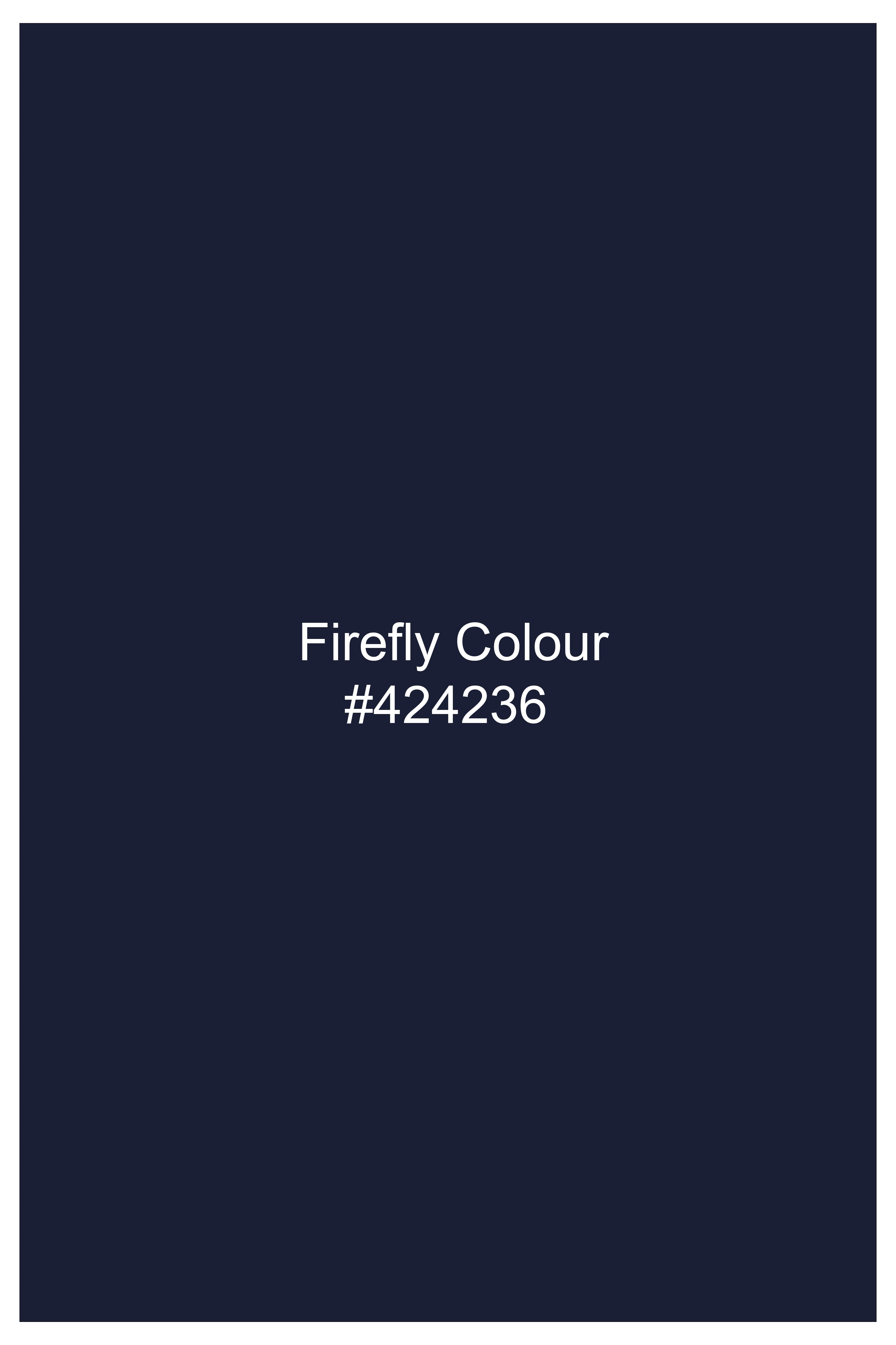 Azuriel-Firefly Blue Luxurious Linen Stretchable Waistcoats