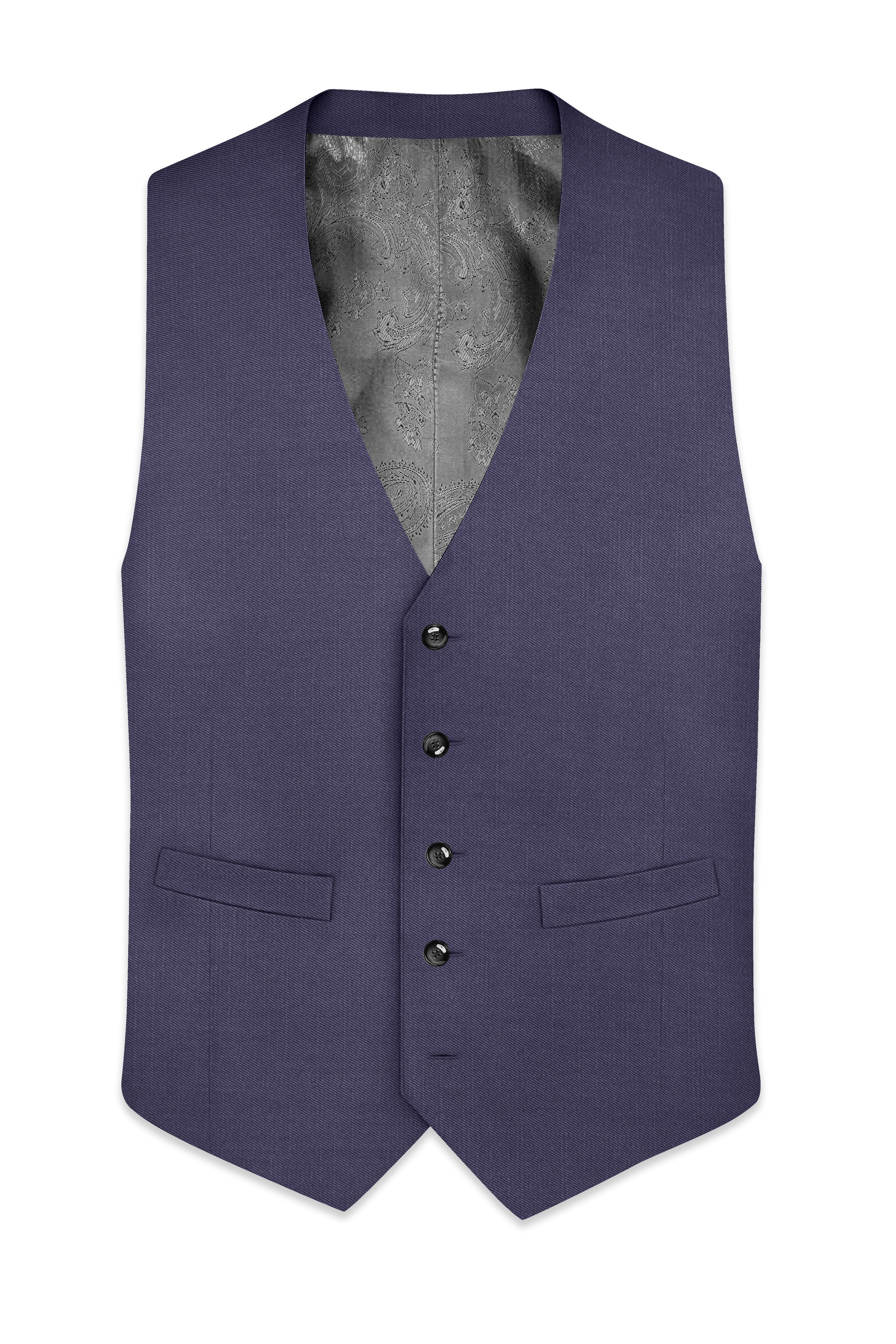 Mulled Grey Wool Rich Waistcoat