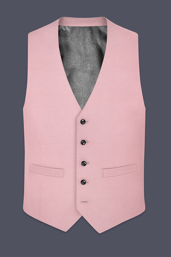 Aurerosa-Rose Pink Wool Rich Waistcoat