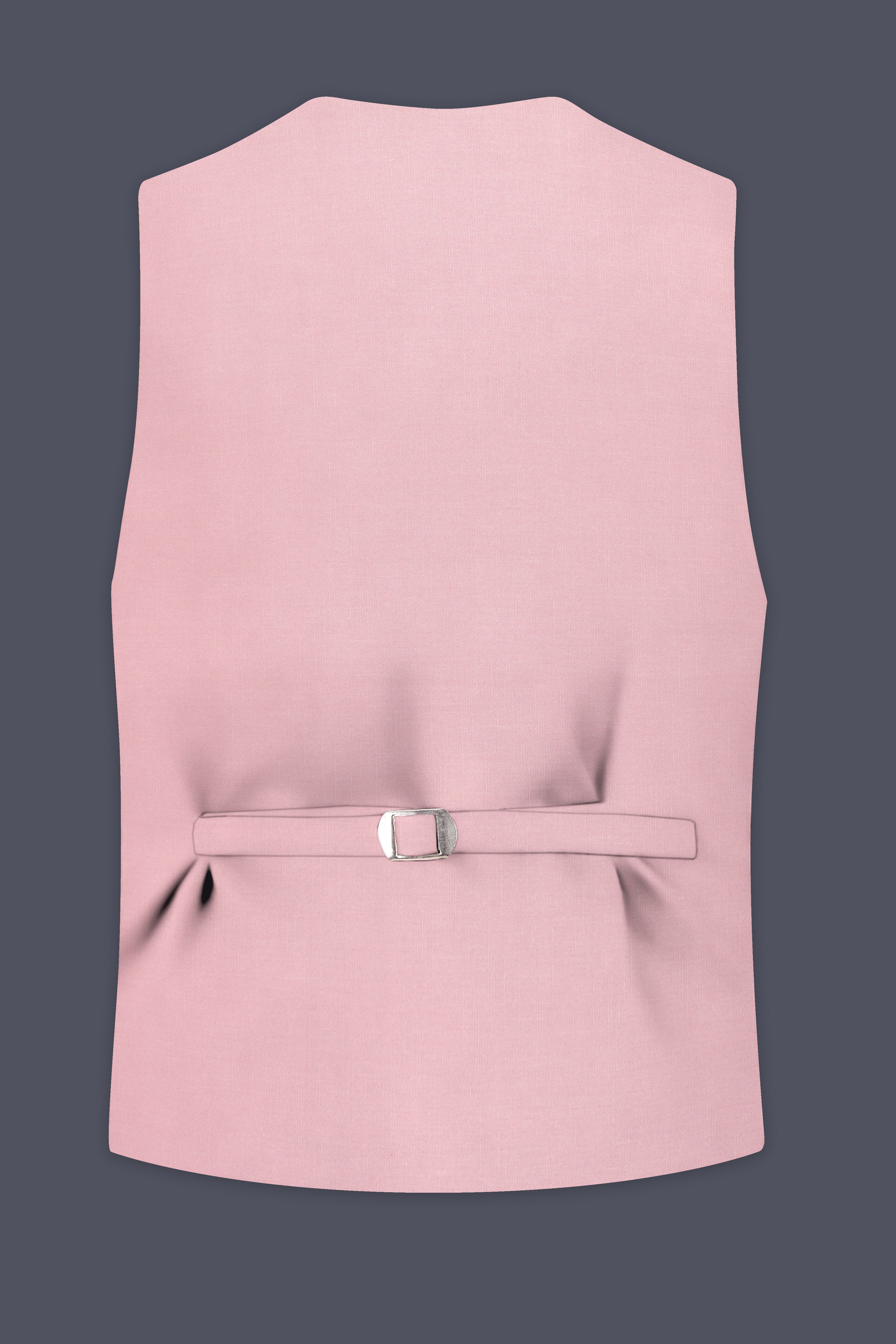 Aurerosa-Rose Pink Wool Rich Waistcoat