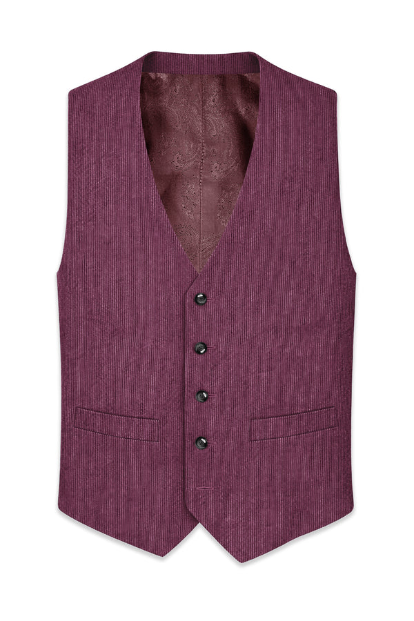Roselux-Cosmic Pink Corduroy Premium Waistcoat