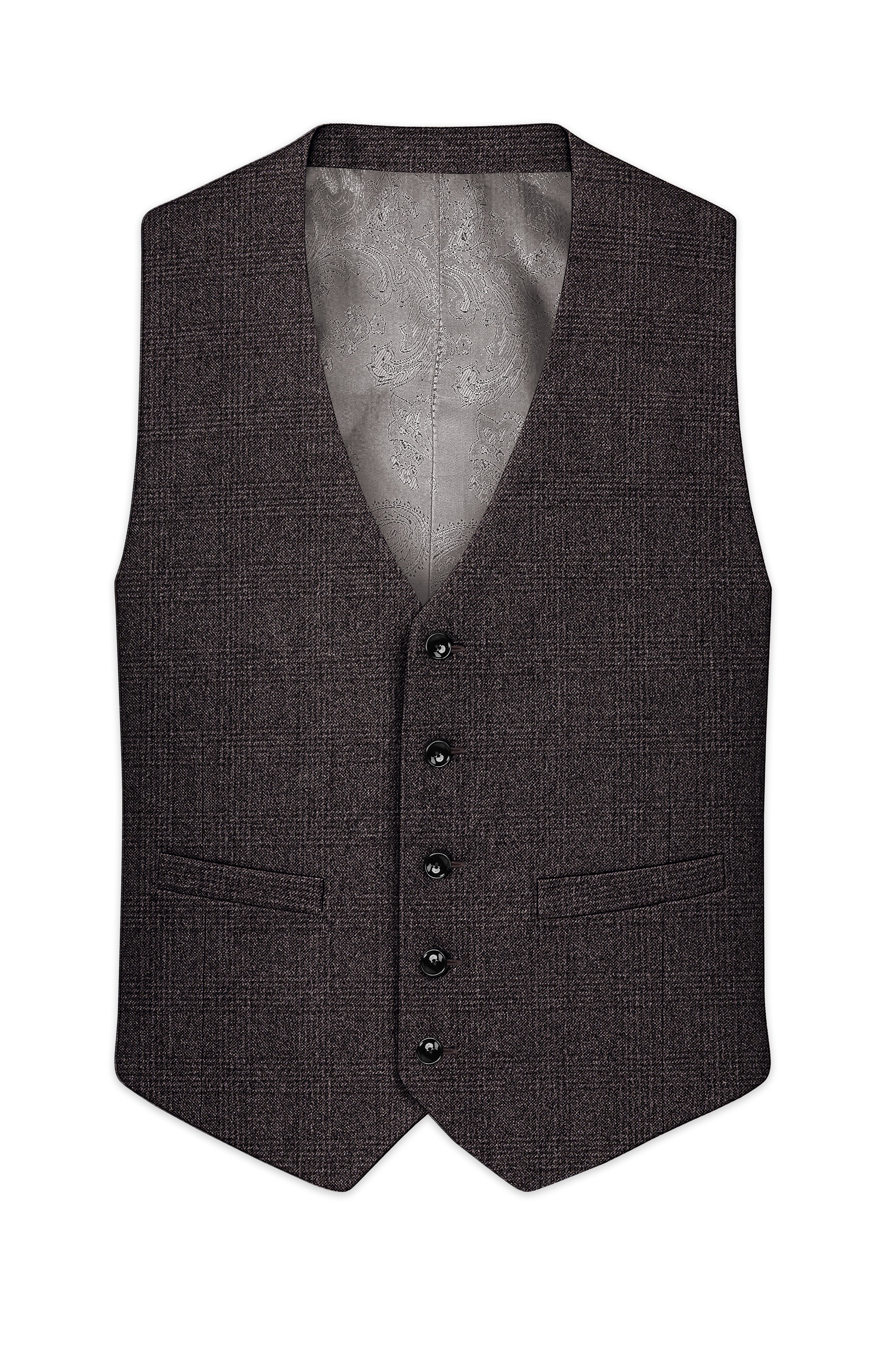 Bruno-Chicago Brown Wales Plaid Waistcoat