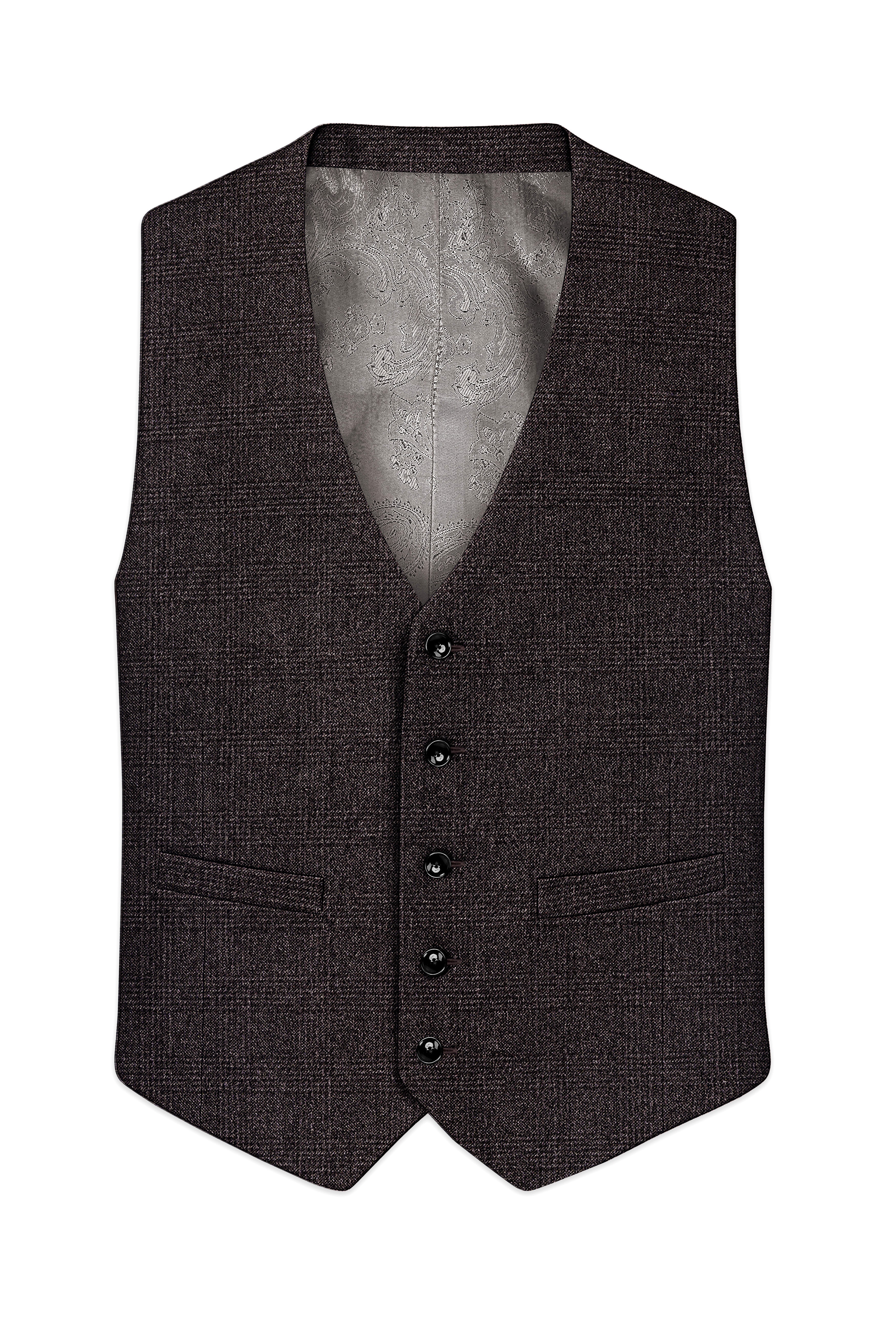 Bruno-Chicago Brown Wales Plaid Waistcoat