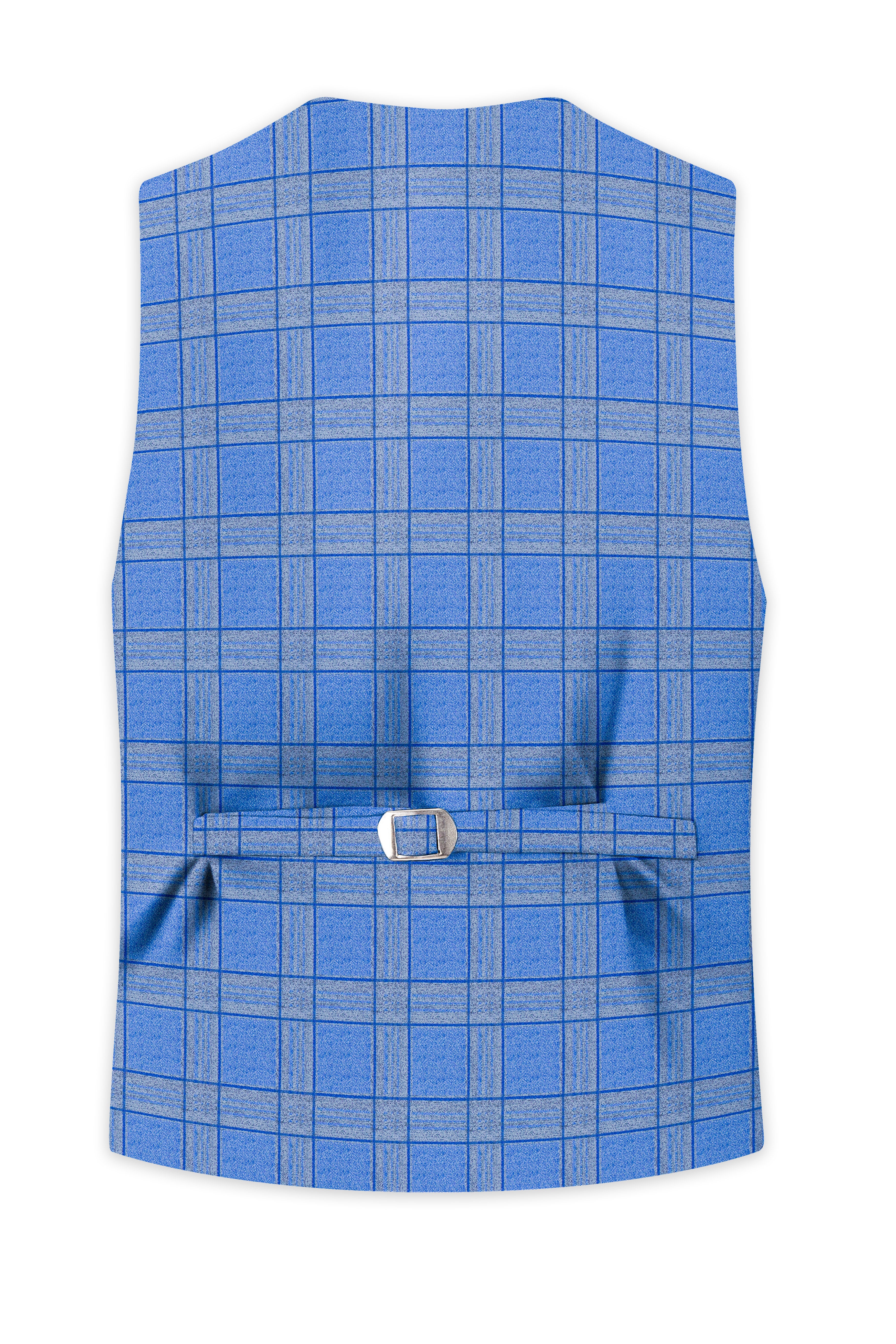 Mariner-Danube Blue Wool Blend Waistcoat