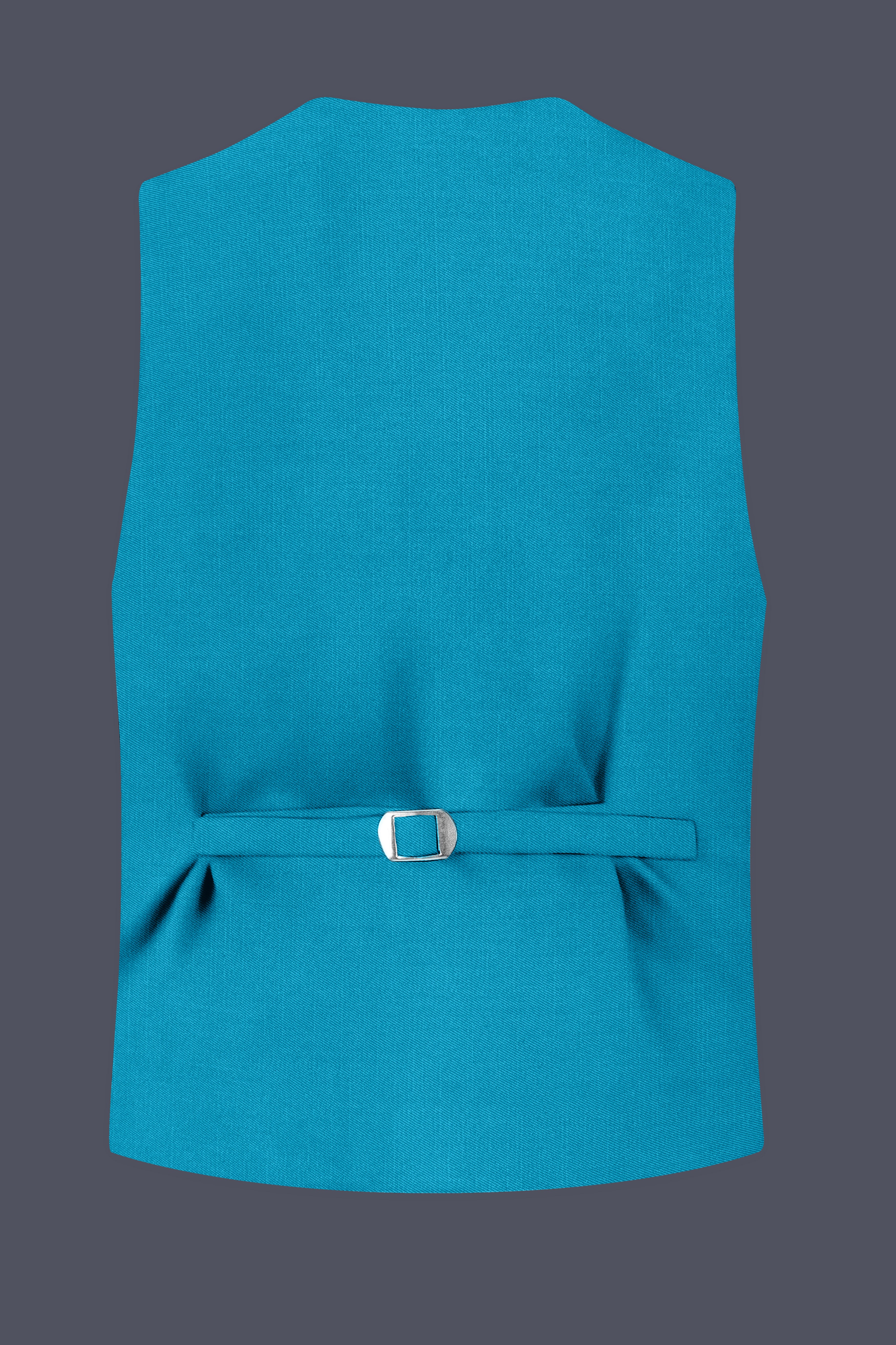 Atlantic-Bondi Blue Wool Rich Slight Stretch Waistcoat