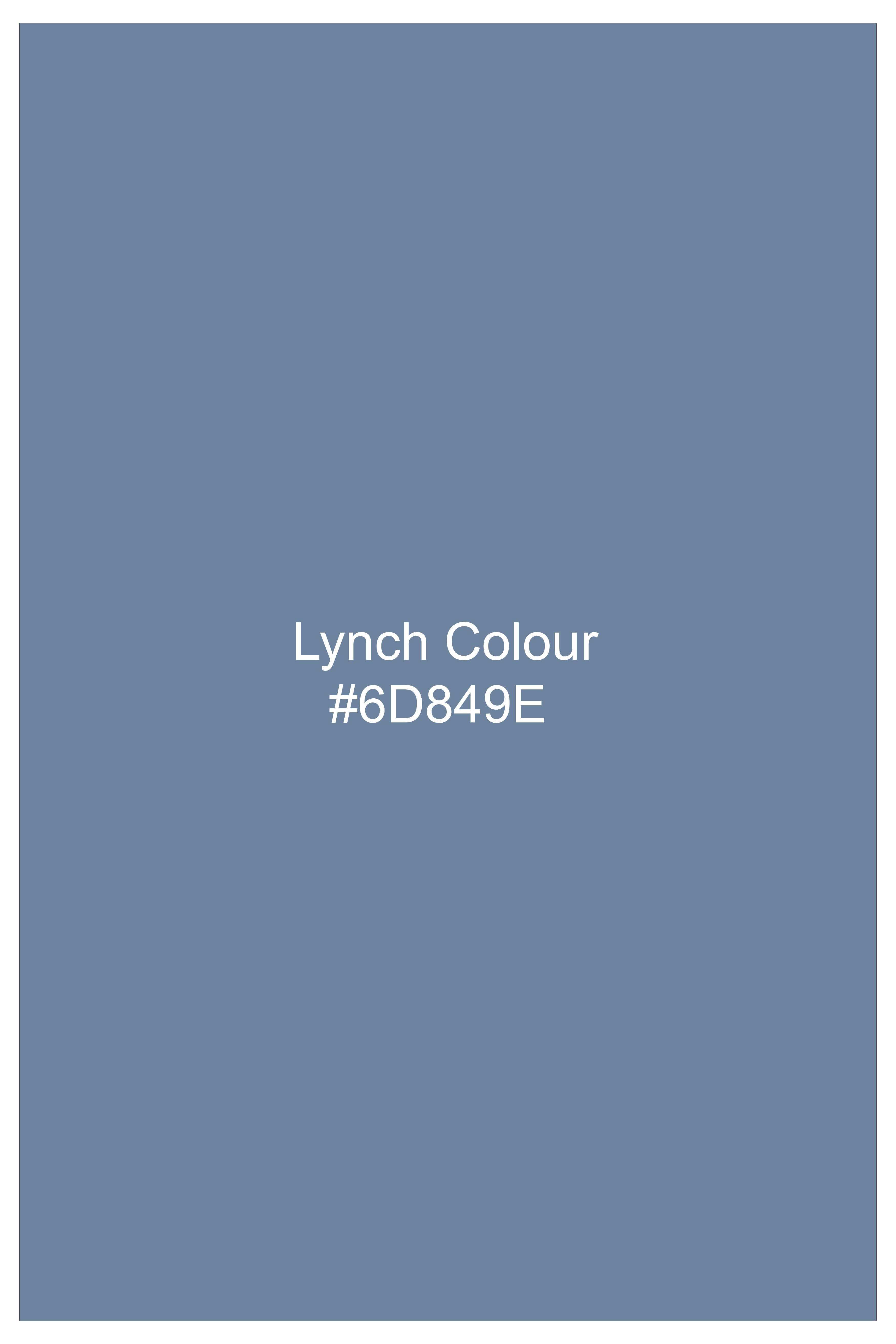 Celestor-Lynch Blue Wool Rich Slight Stretch Waistcoat