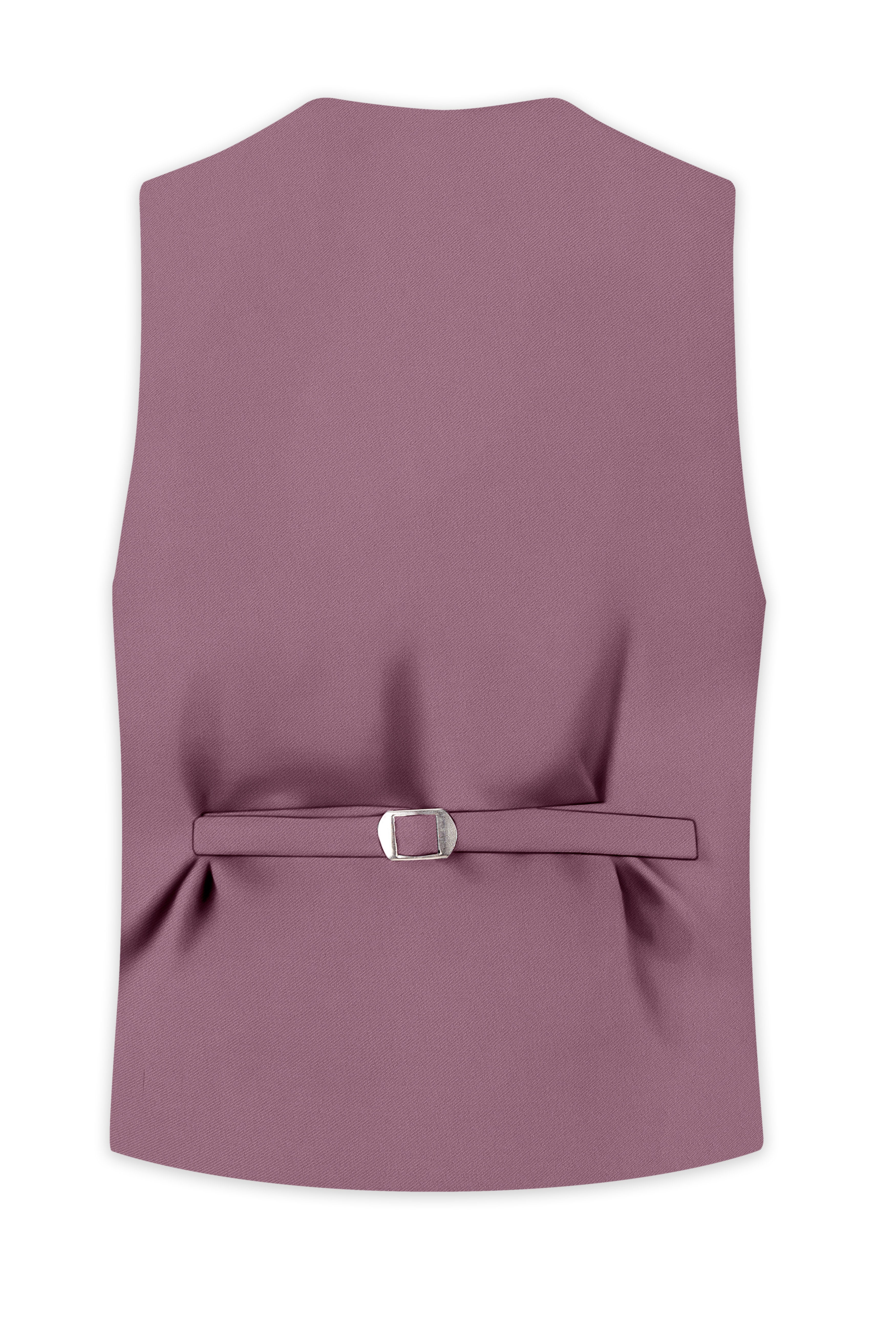 Rouge-Korean Opium Pink 4-Way Stretch Wrinkle-Free Wool Rich Waistcoat
