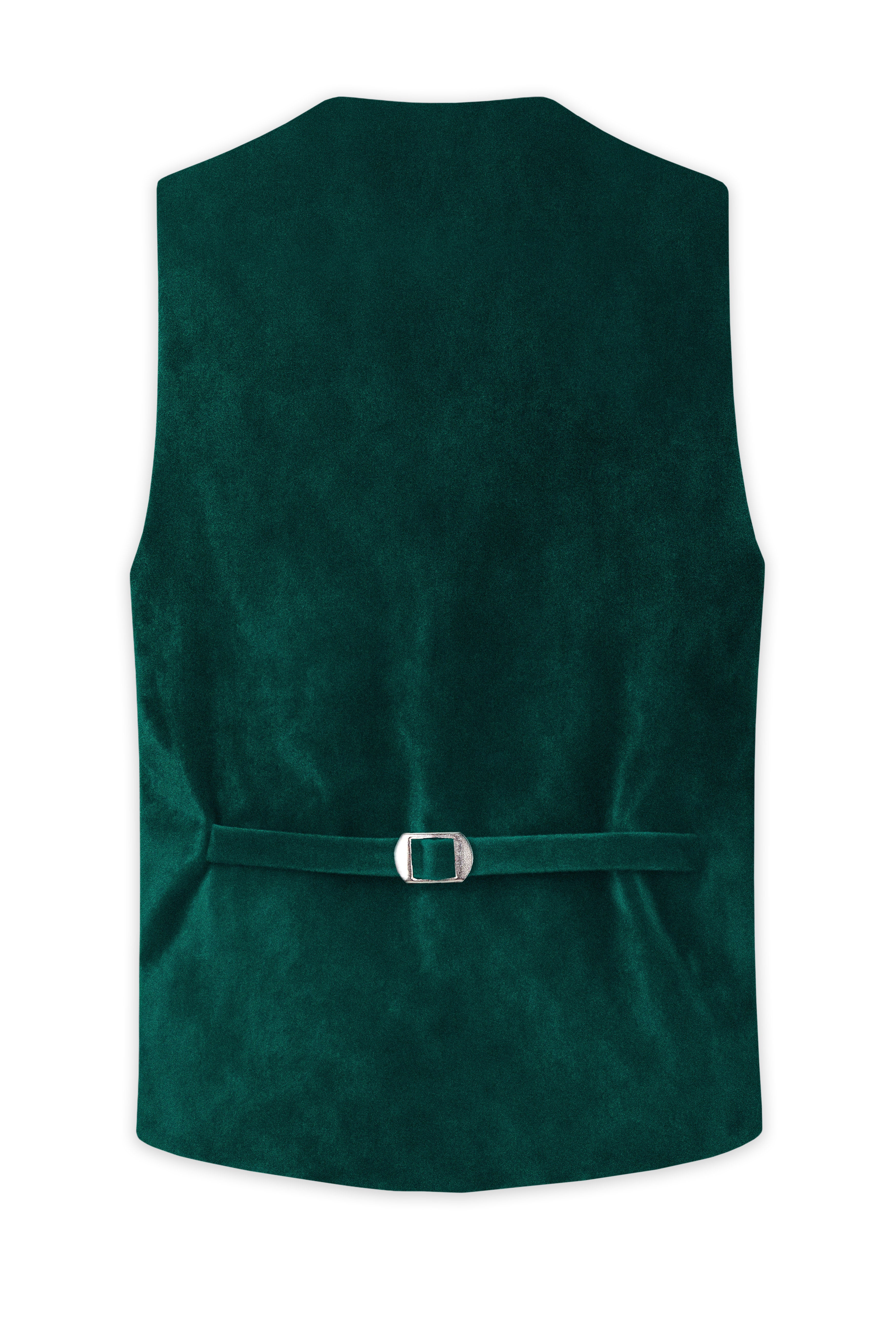Lagoon-Teal Green Velvet Waistcoat