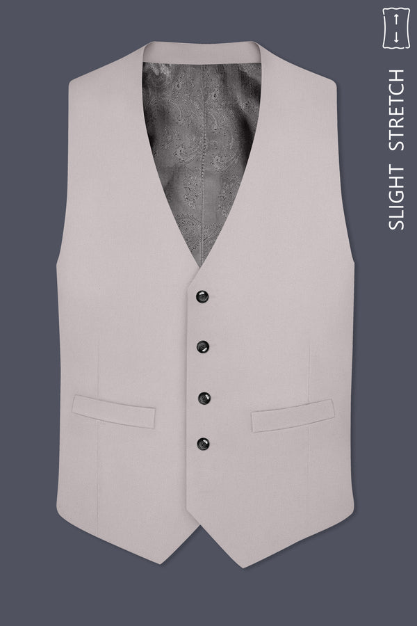 Lustre-Cloud Cream Slight Stretch Subtle Sheen Poly-Viscose Waistcoat