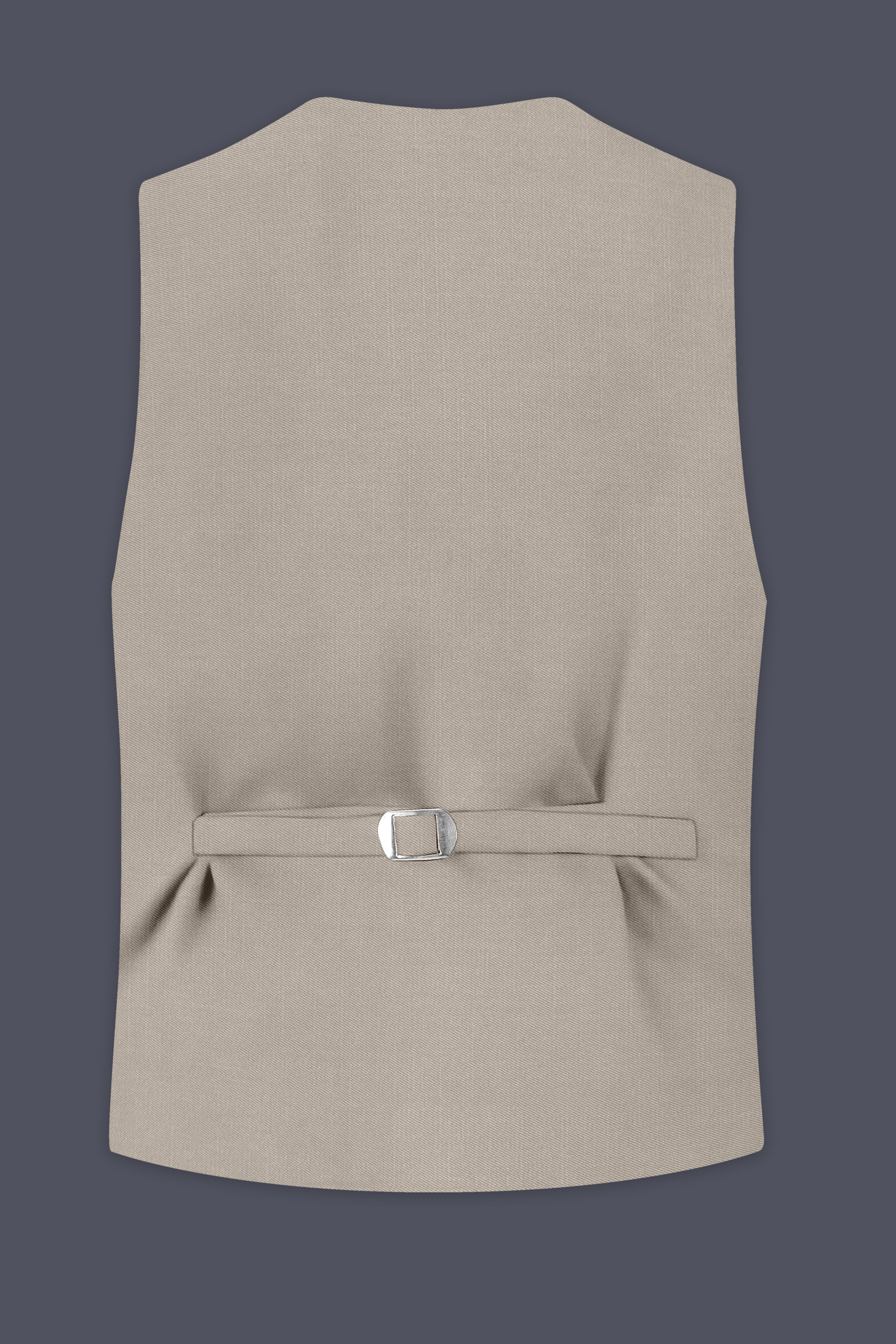 Sterling-Martini Cream Wool Rich Slight Stretch Waistcoat