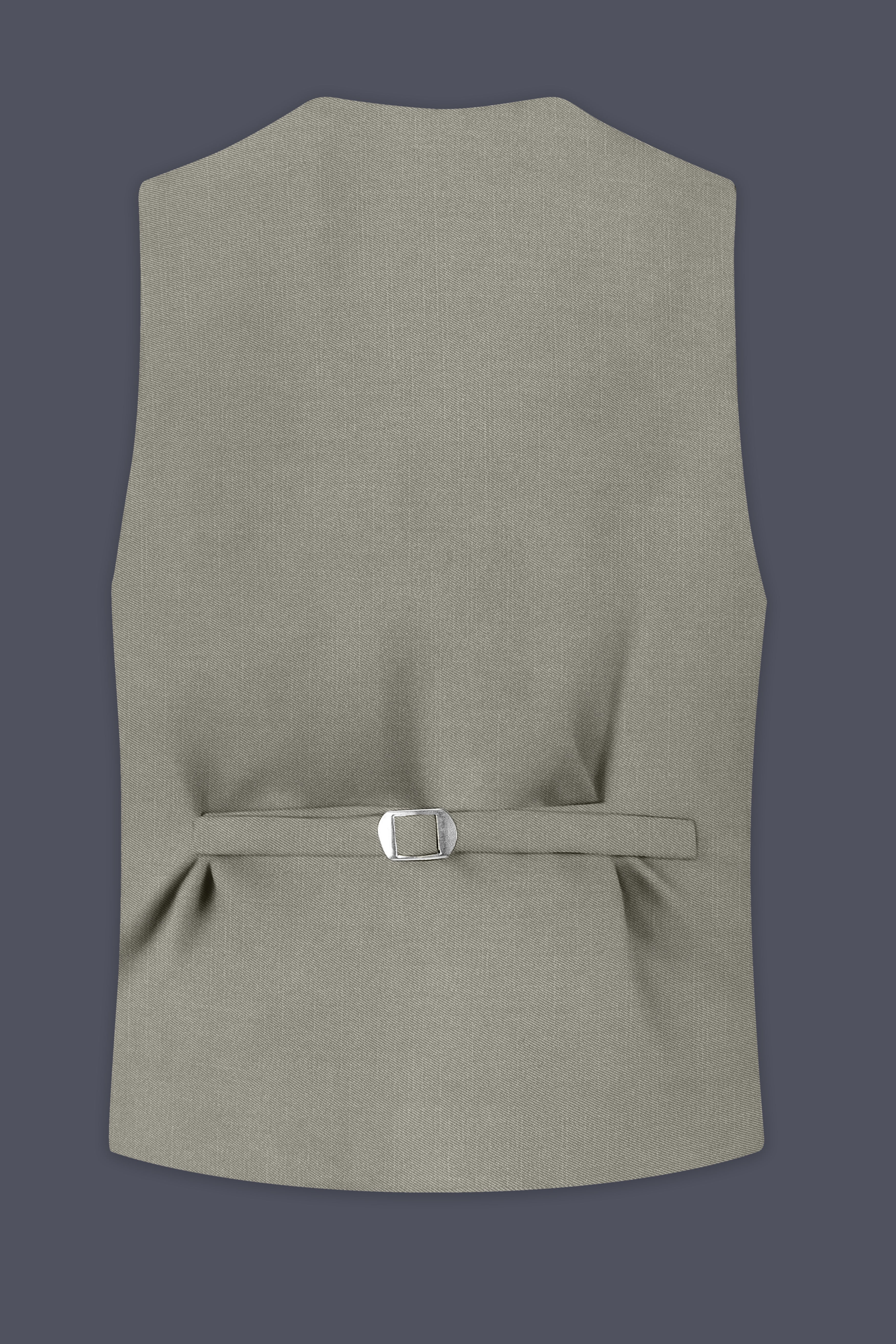 Viridian-Bandicoot Green Wool Rich Slight Stretch Waistcoat