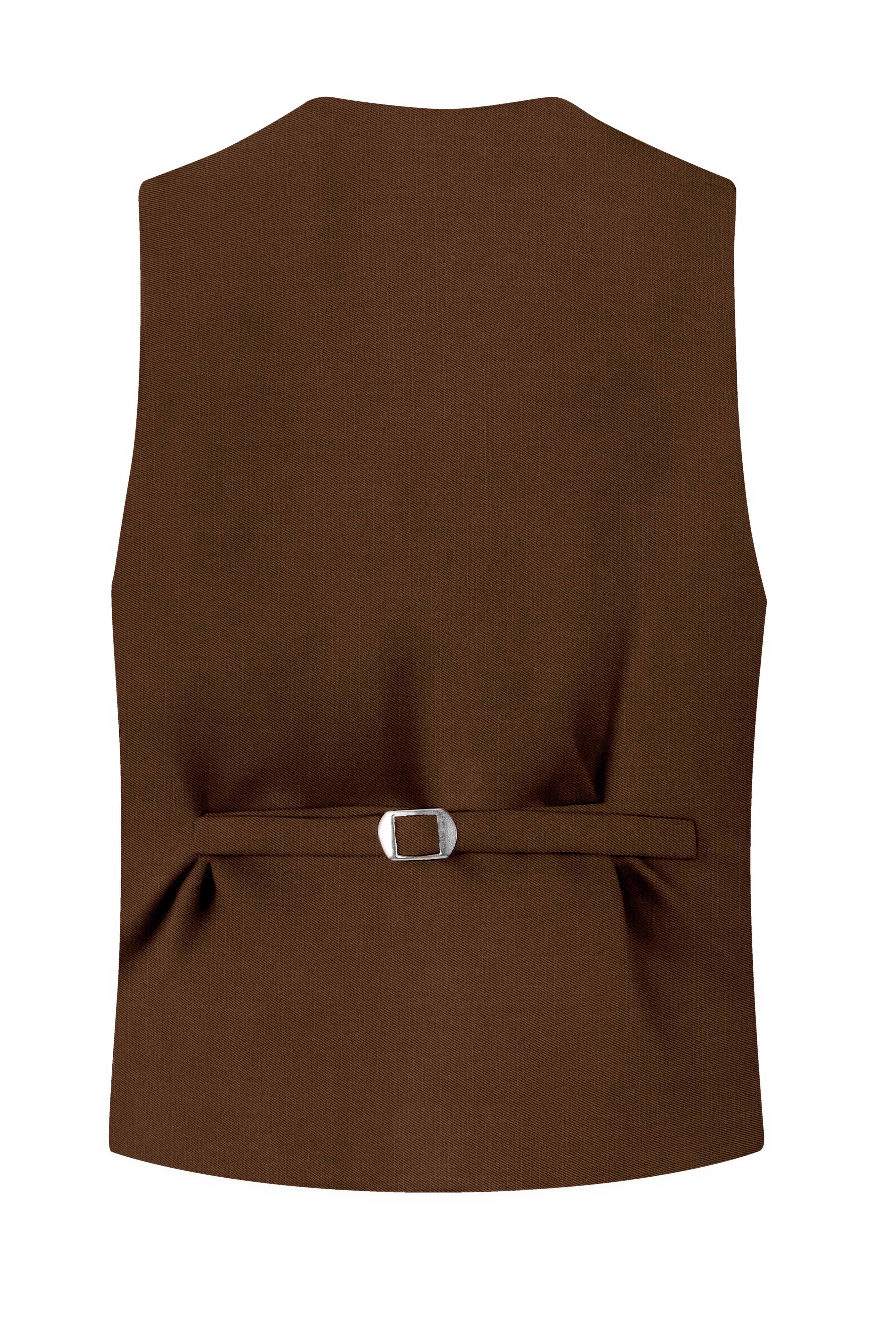 Havron-Derby Brown Wool Rich Slight Stretch Waistcoat