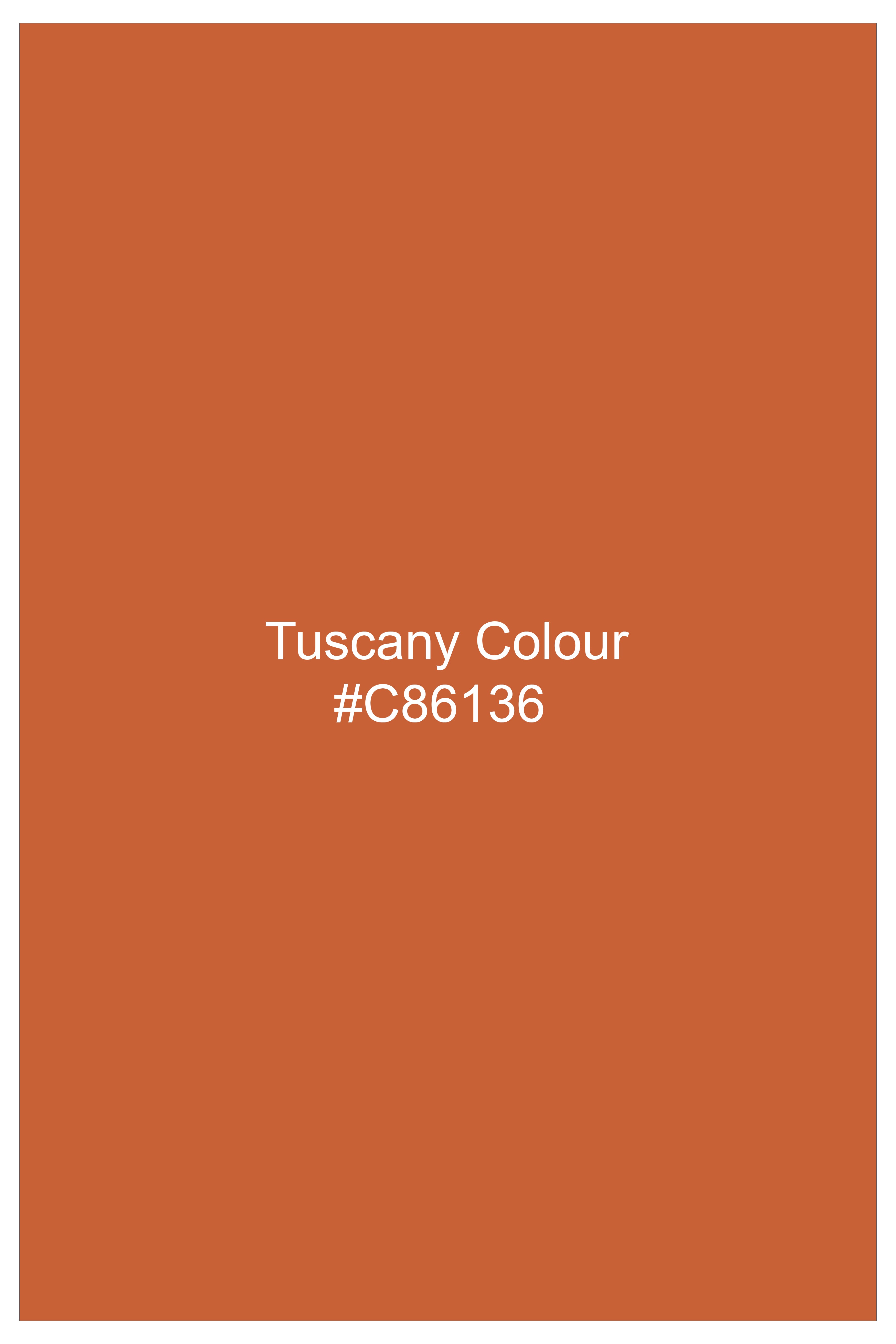 Prestige-Tuscany Orange Wool Rich Slight Stretch Waistcoat