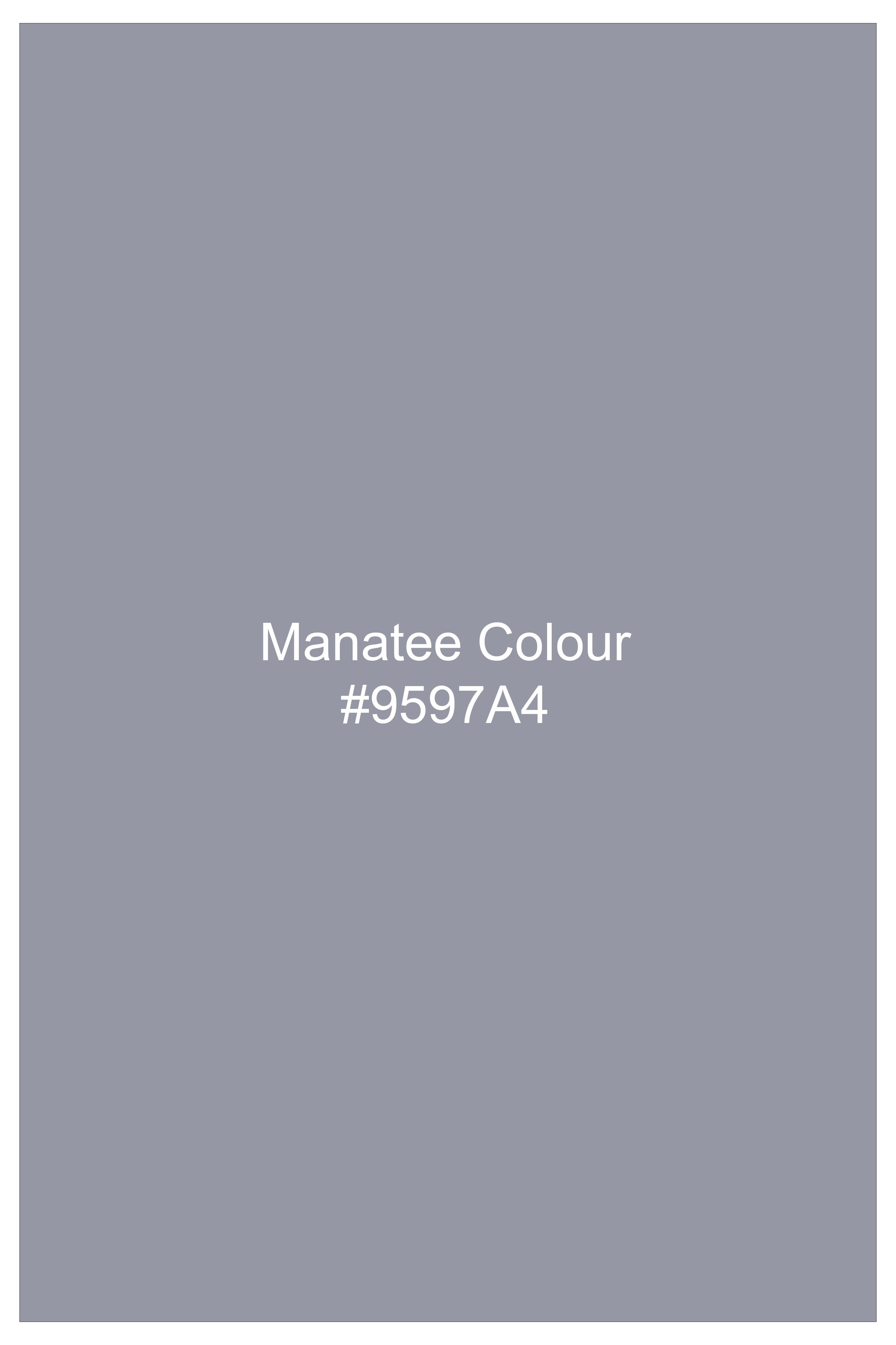 Ashvaro-Manatee Gray Slight Stretch Subtle Sheen Poly-Viscose Waistcoat