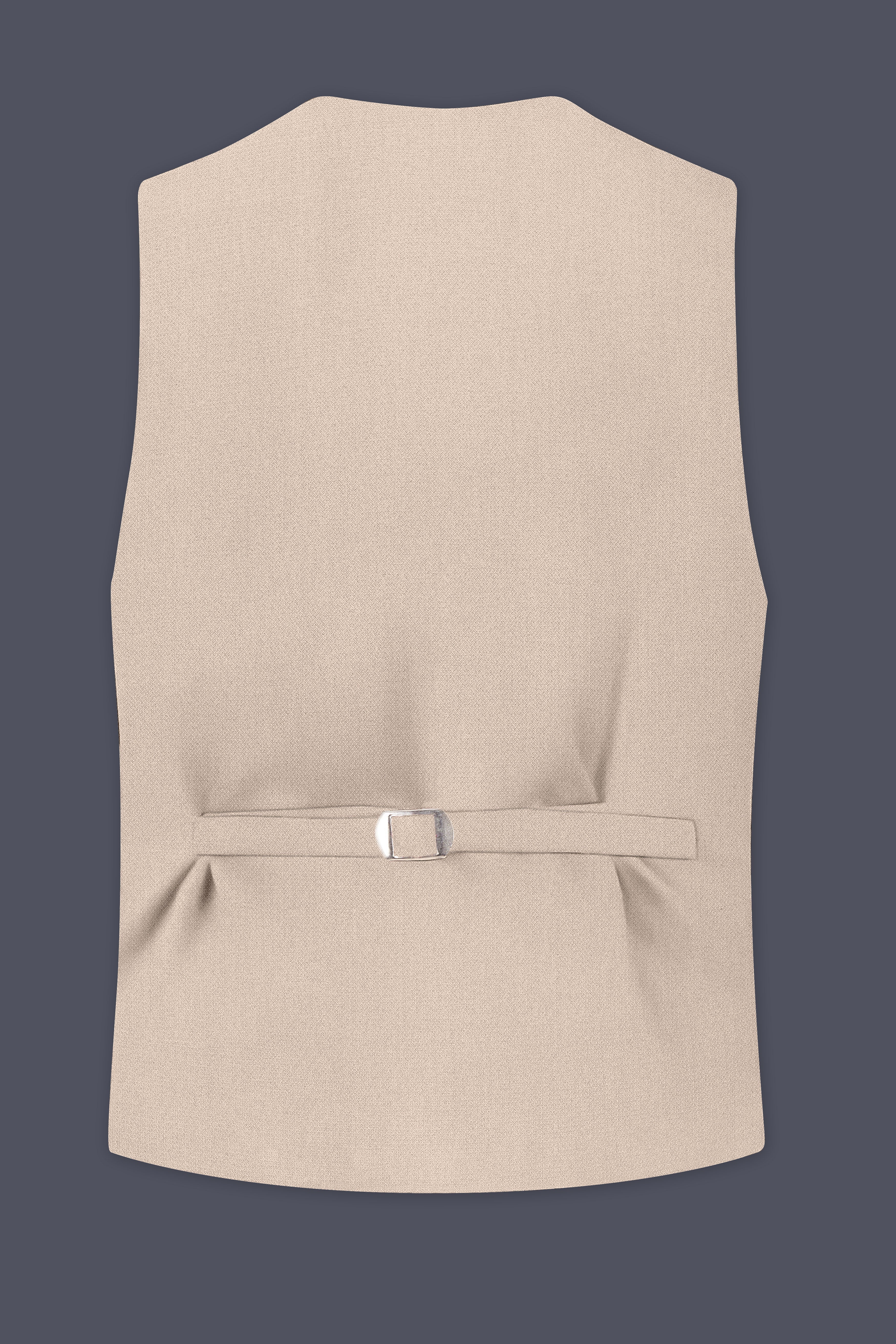 Dune-Foggy Cream Diamond Textured Wool Rich Slight Stretch Waistcoat