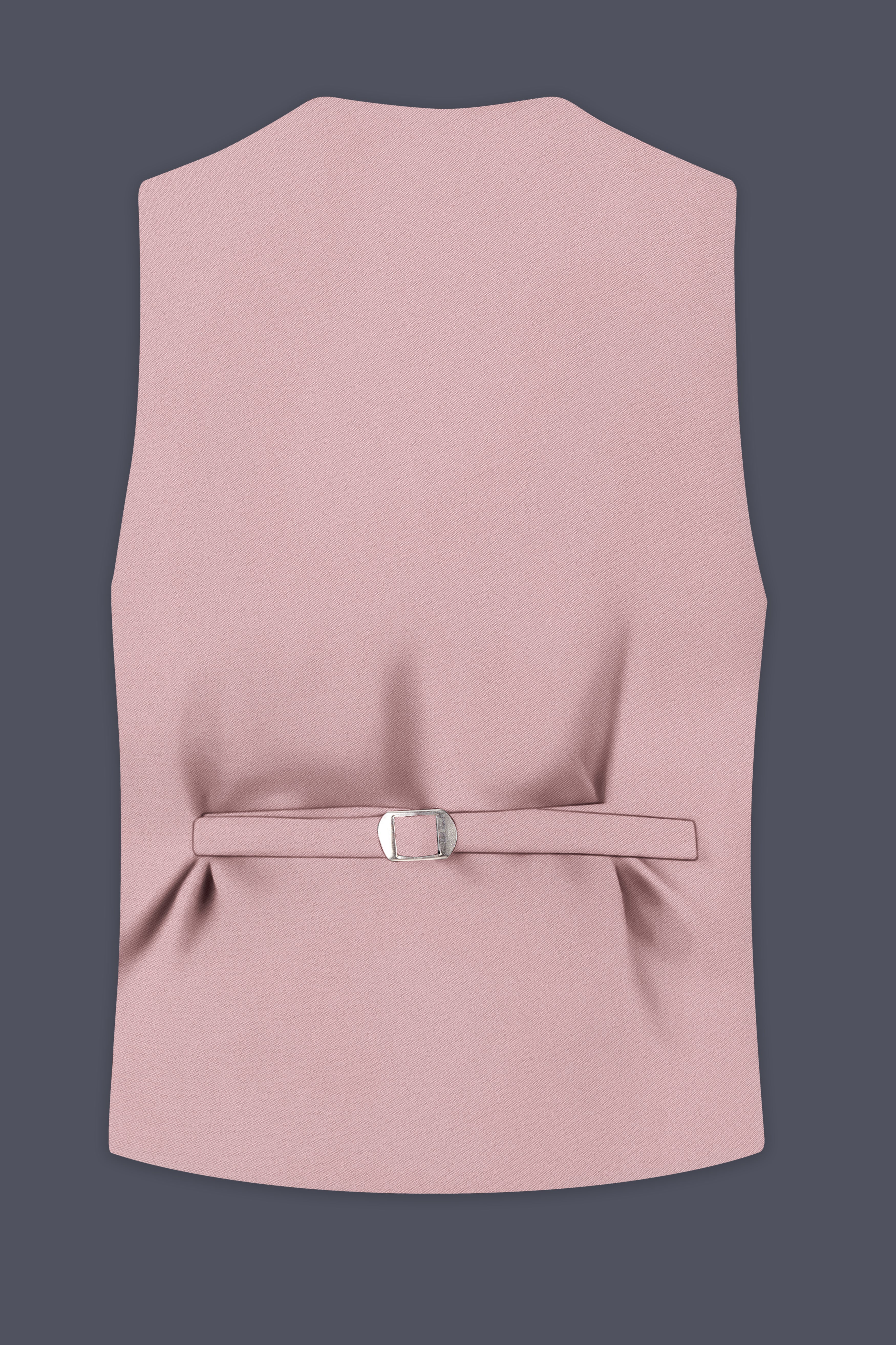 Solenne-Korean Pharlap Peach 4-Way Stretch Wrinkle-Free Wool Rich Waistcoat