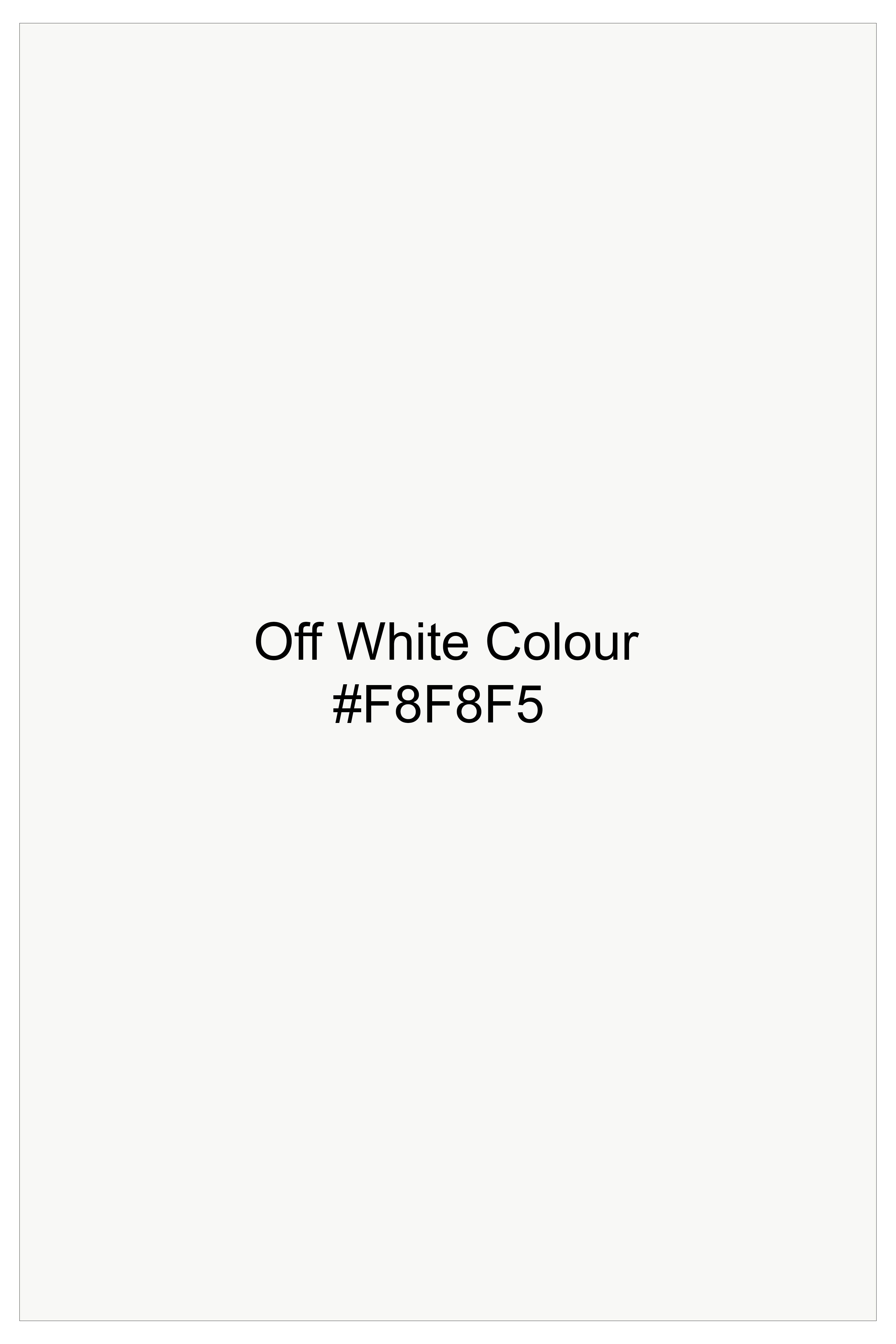 Celio-Korean Off White 4-Way Stretch Wrinkle-Free Wool Rich Waistcoat