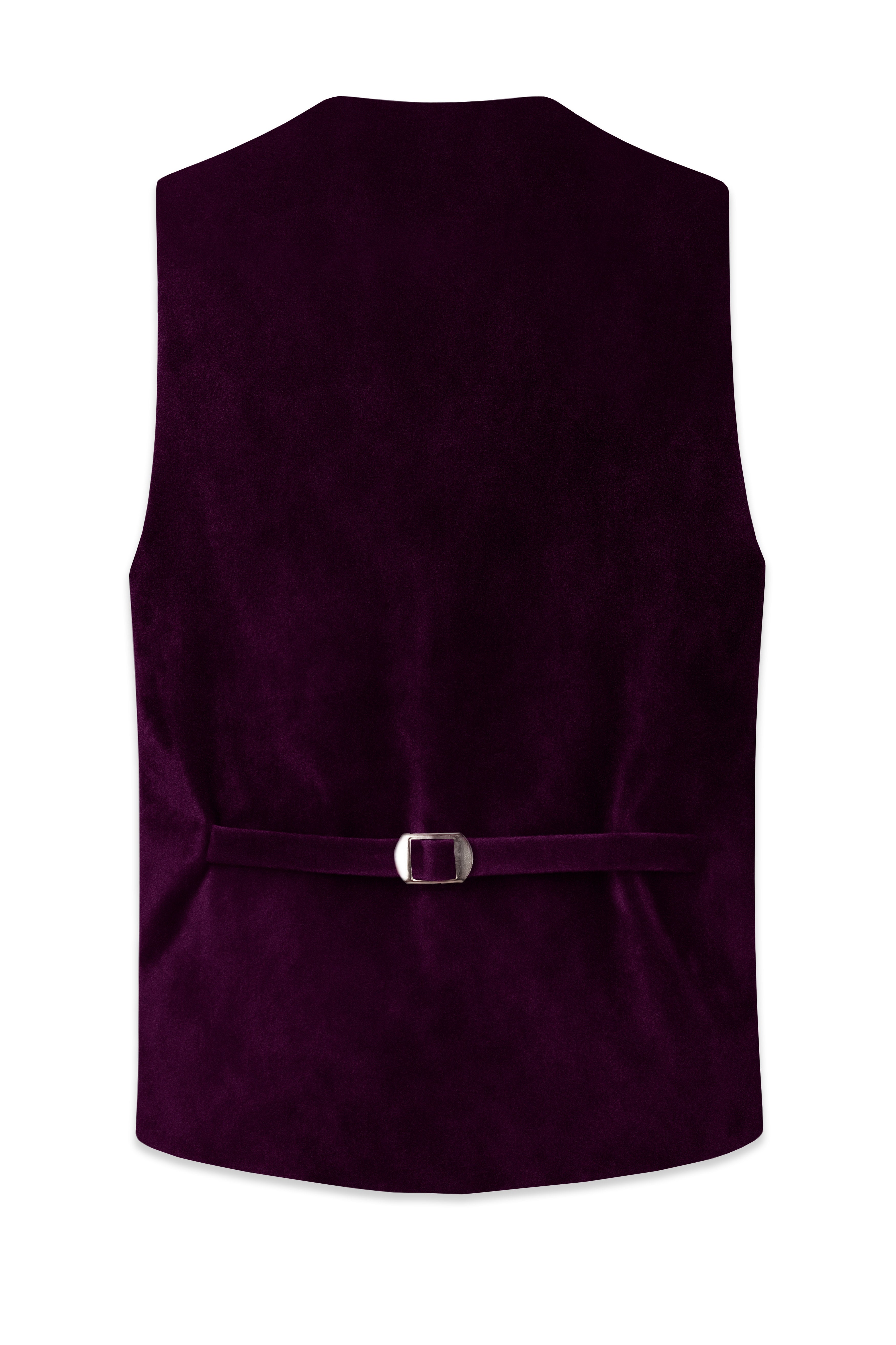 Regalis-Asphalt Purple Velvet Waistcoat