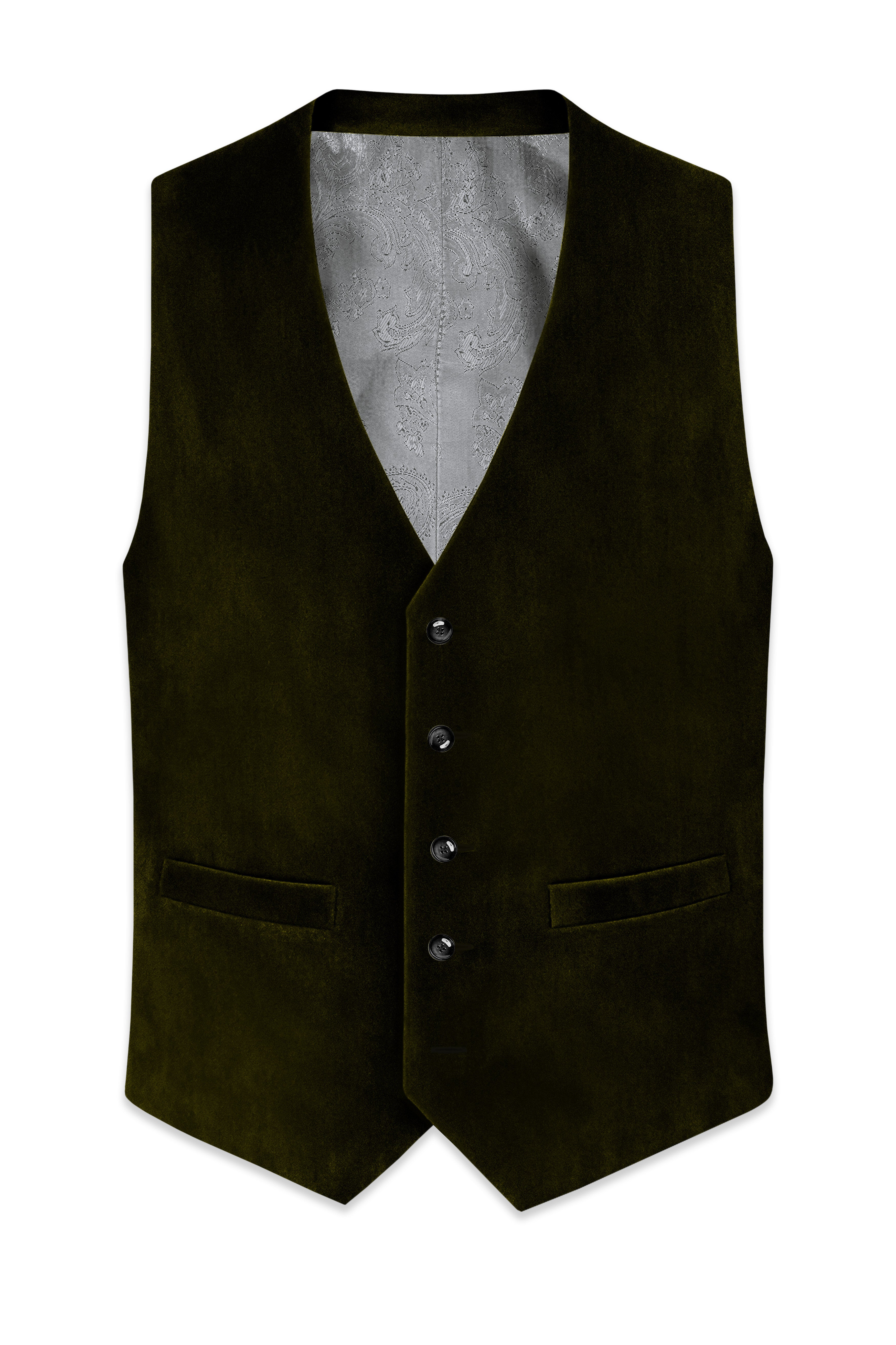 Aurejax-Jade Black Pencil Striped Premium Wool Rich Waistcoat For Men.