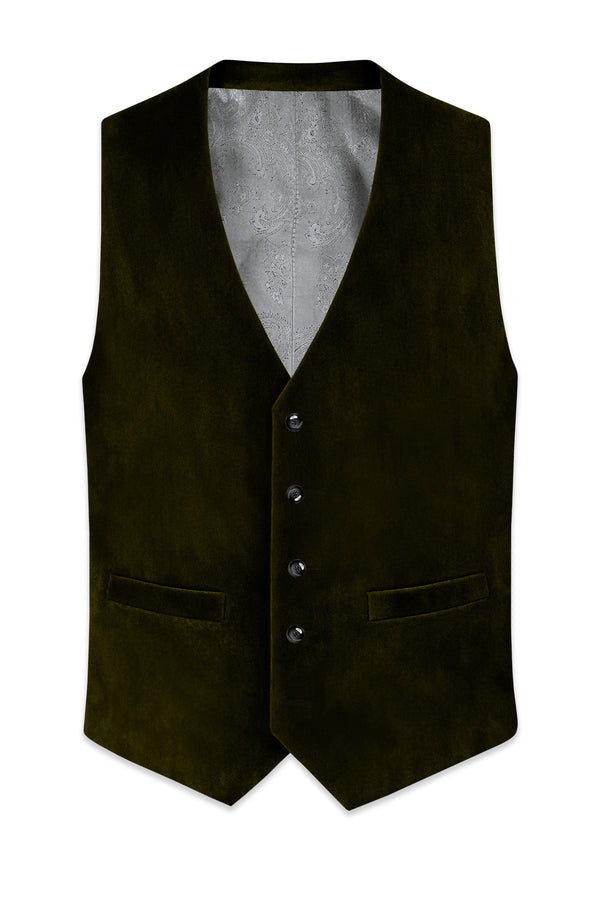 Montverde-Rangoon Green Velvet Waistcoat