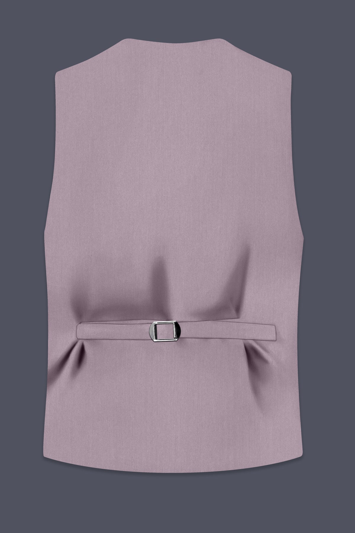Celeste-Martini Pink Diamond Textured Wool Rich Slight Stretch Waistcoat