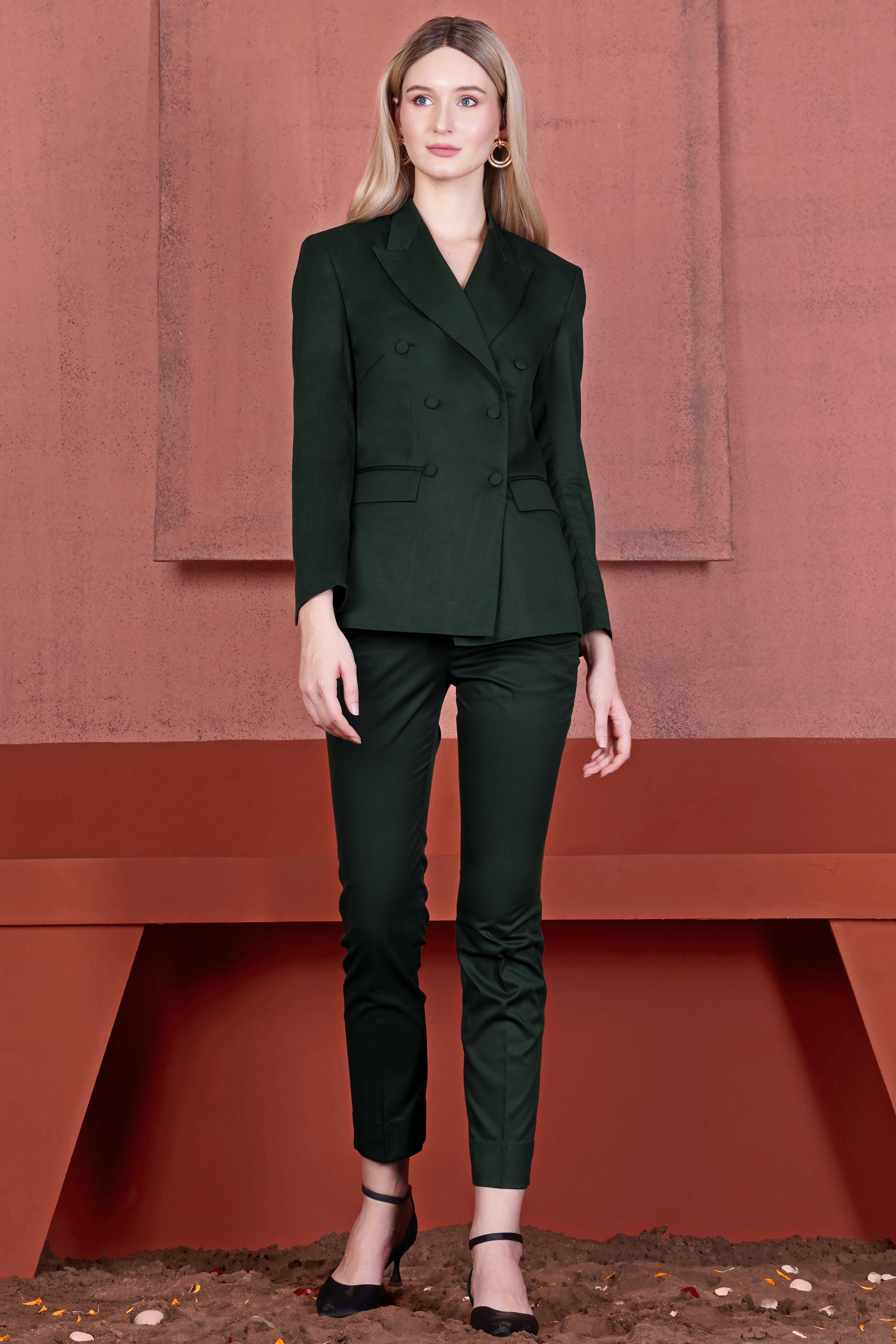 Juniper Green Plain-Solid Premium Terry-Rayon Double