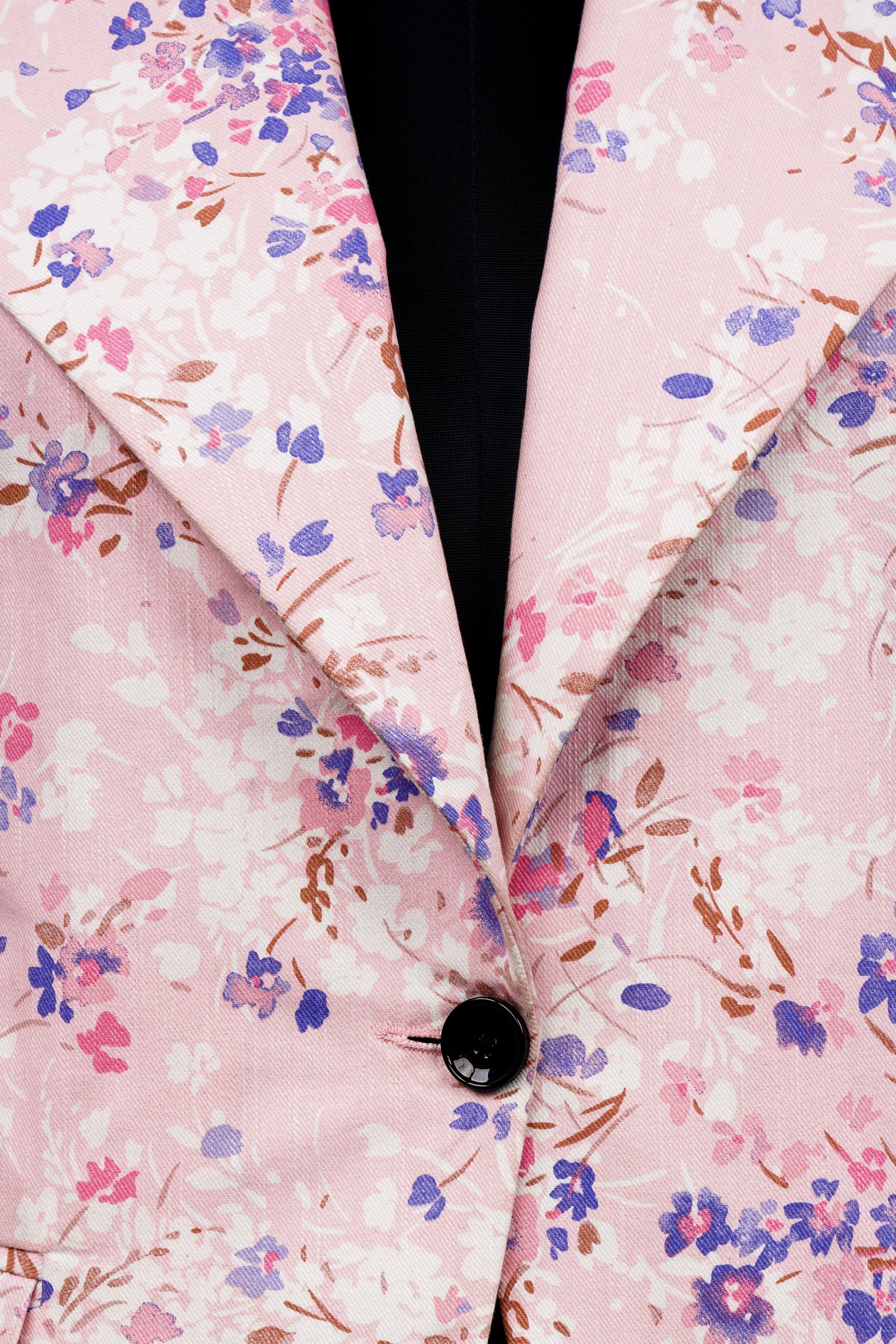 Gainsboro Pink and Scampi Blue Prints Premium Cotton Tuxedo
