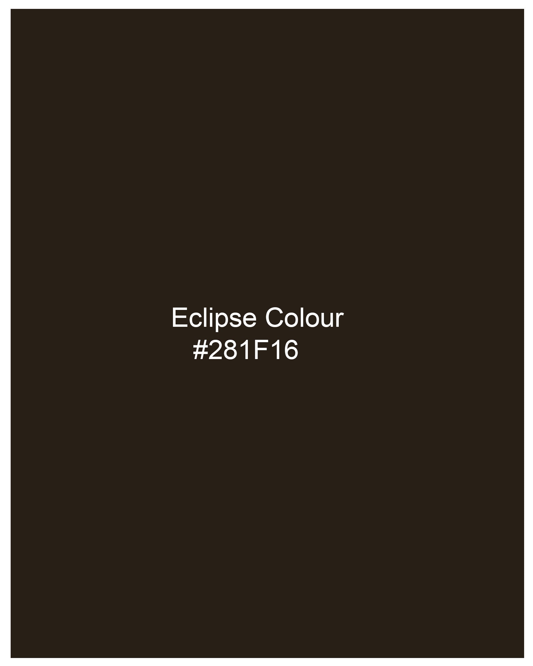 Eclipse Dark Brown Bandhgala Nehru Jacket WC2127-36, WC2127-38, WC2127-40, WC2127-42, WC2127-44, WC2127-46, WC2127-48, WC2127-50, WC2127-52, WC2127-54, WC2127-56, WC2127-58, WC2127-60