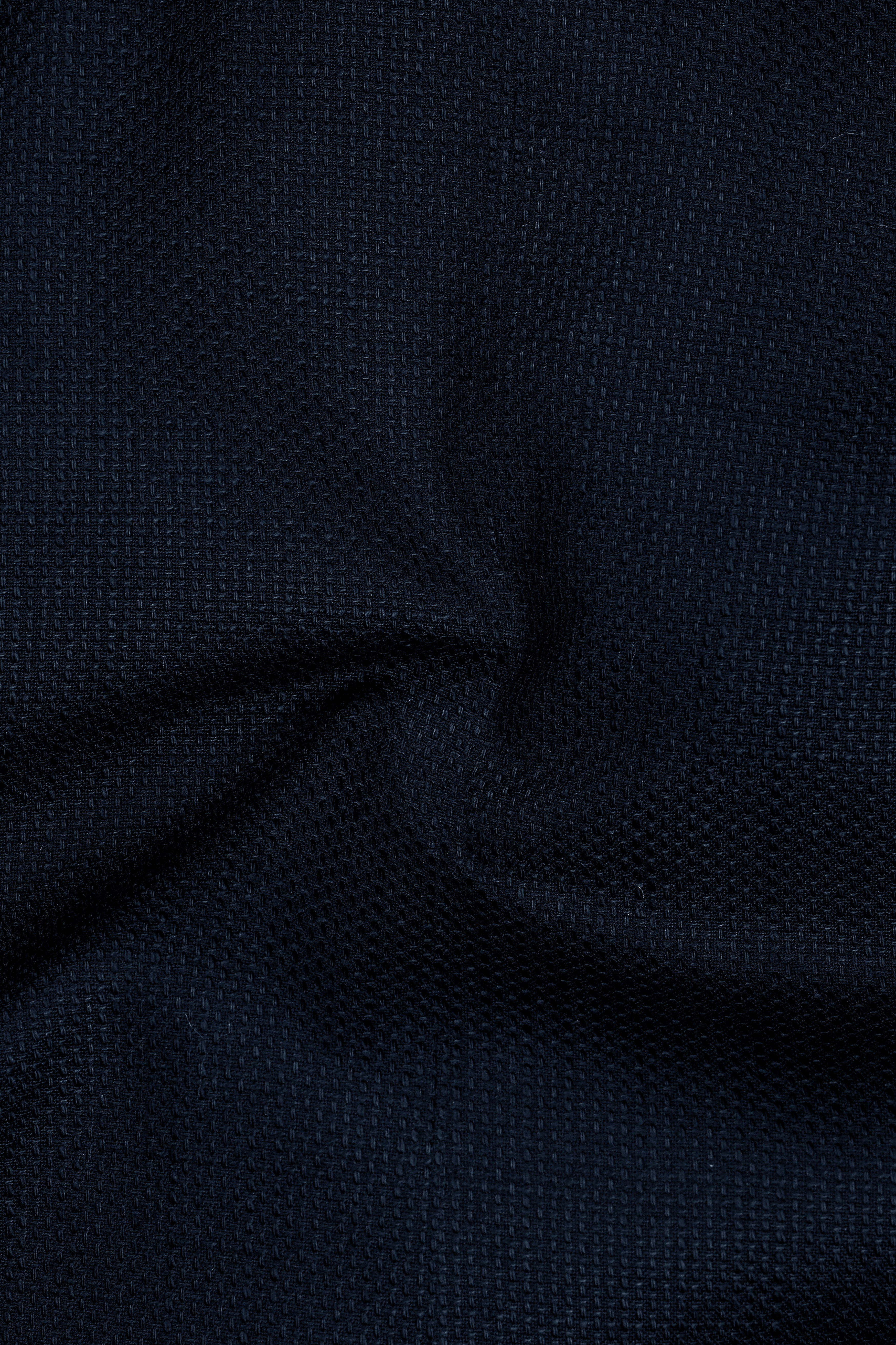 Firefly Navy Blue Premium Cotton Nehru Jacket