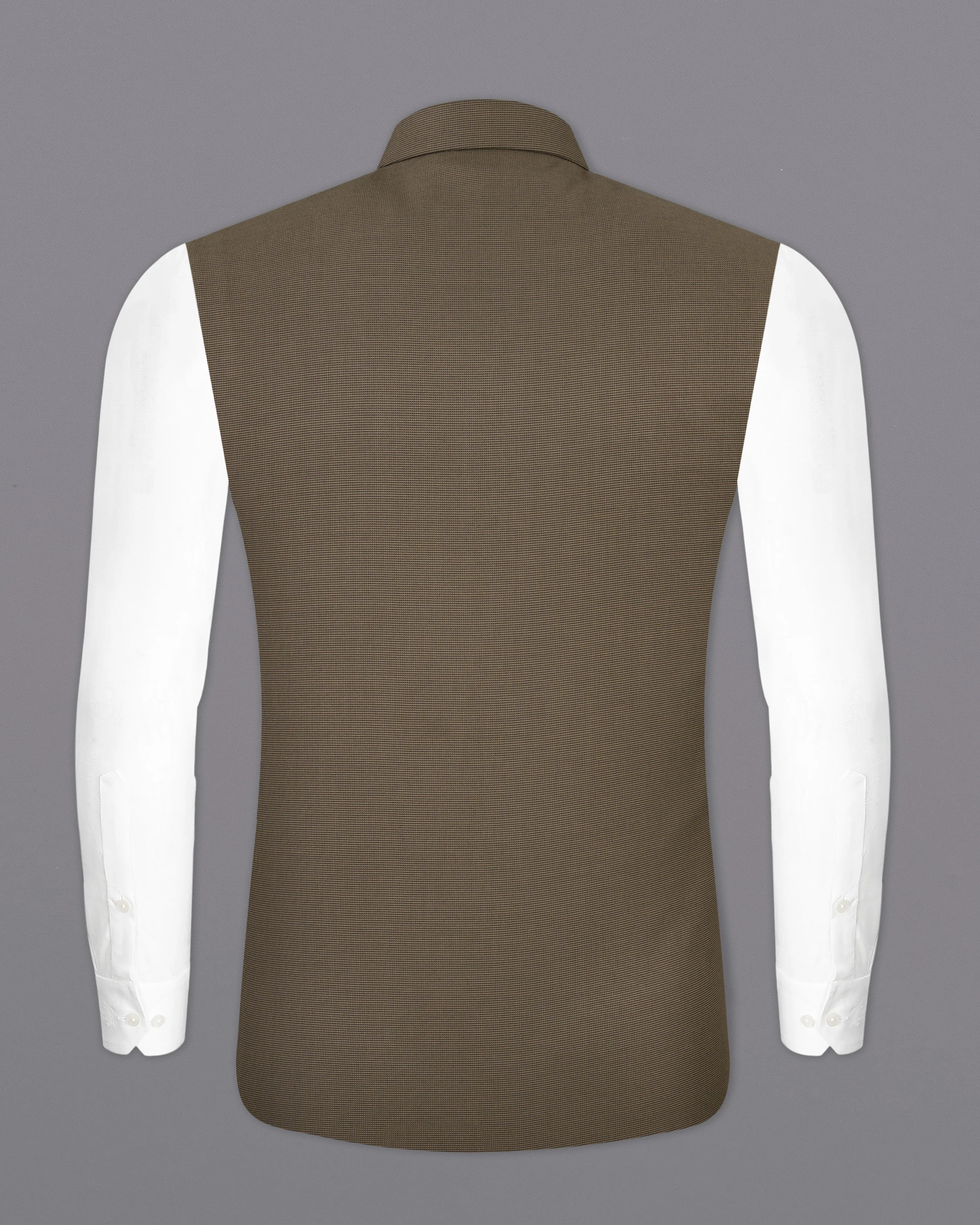 Fuscous Brown Nehru Jacket