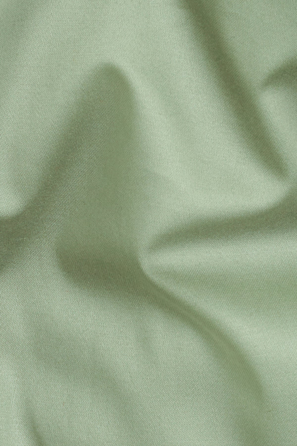 Asparagus Green Premium Cotton Nehru Jacket