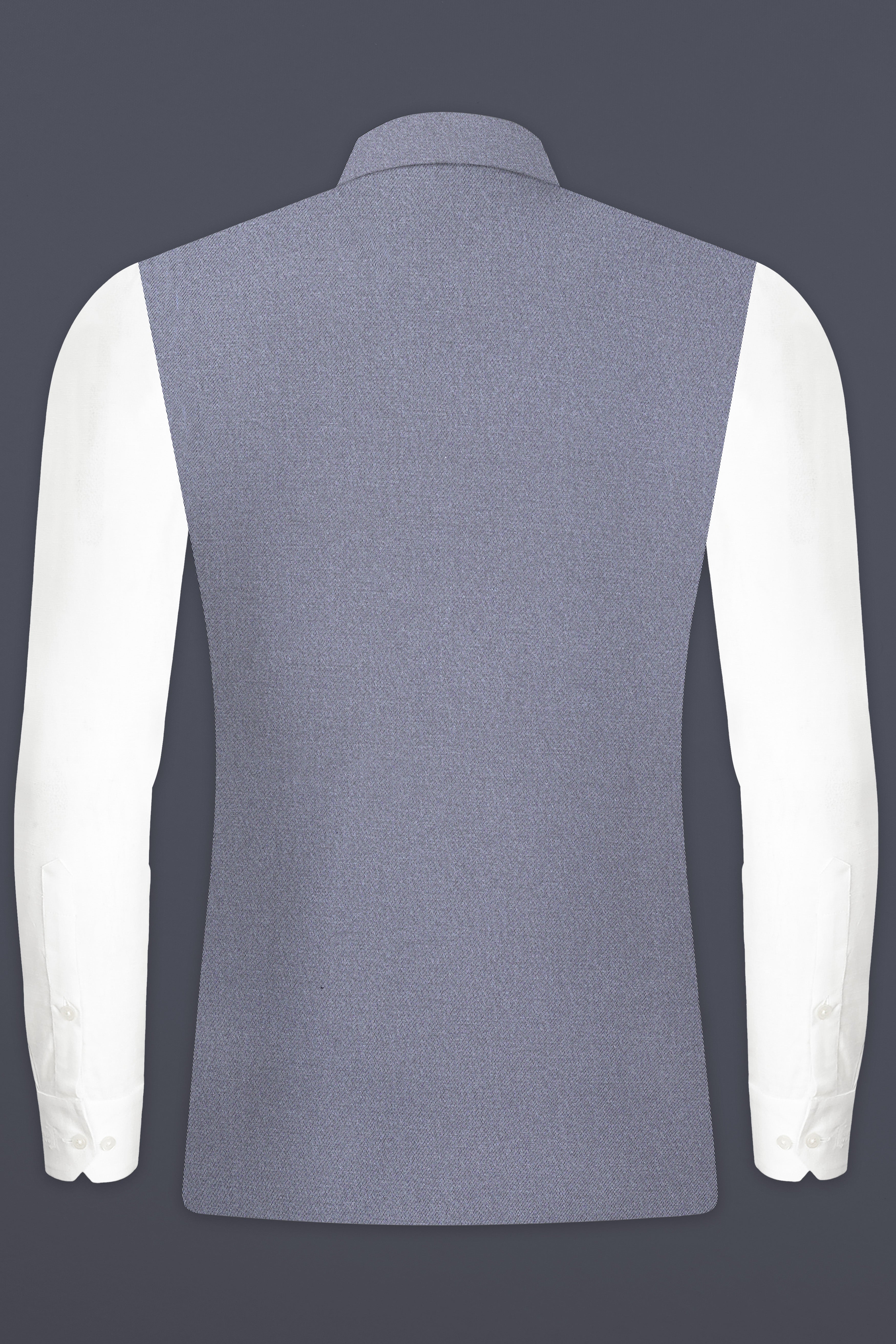 Raven Gray Solid Cotton Nehru Jacket