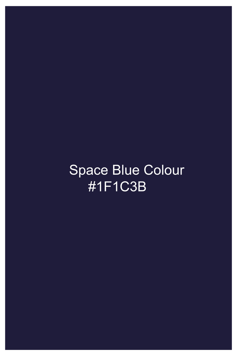 Space Blue Nehru Jacket