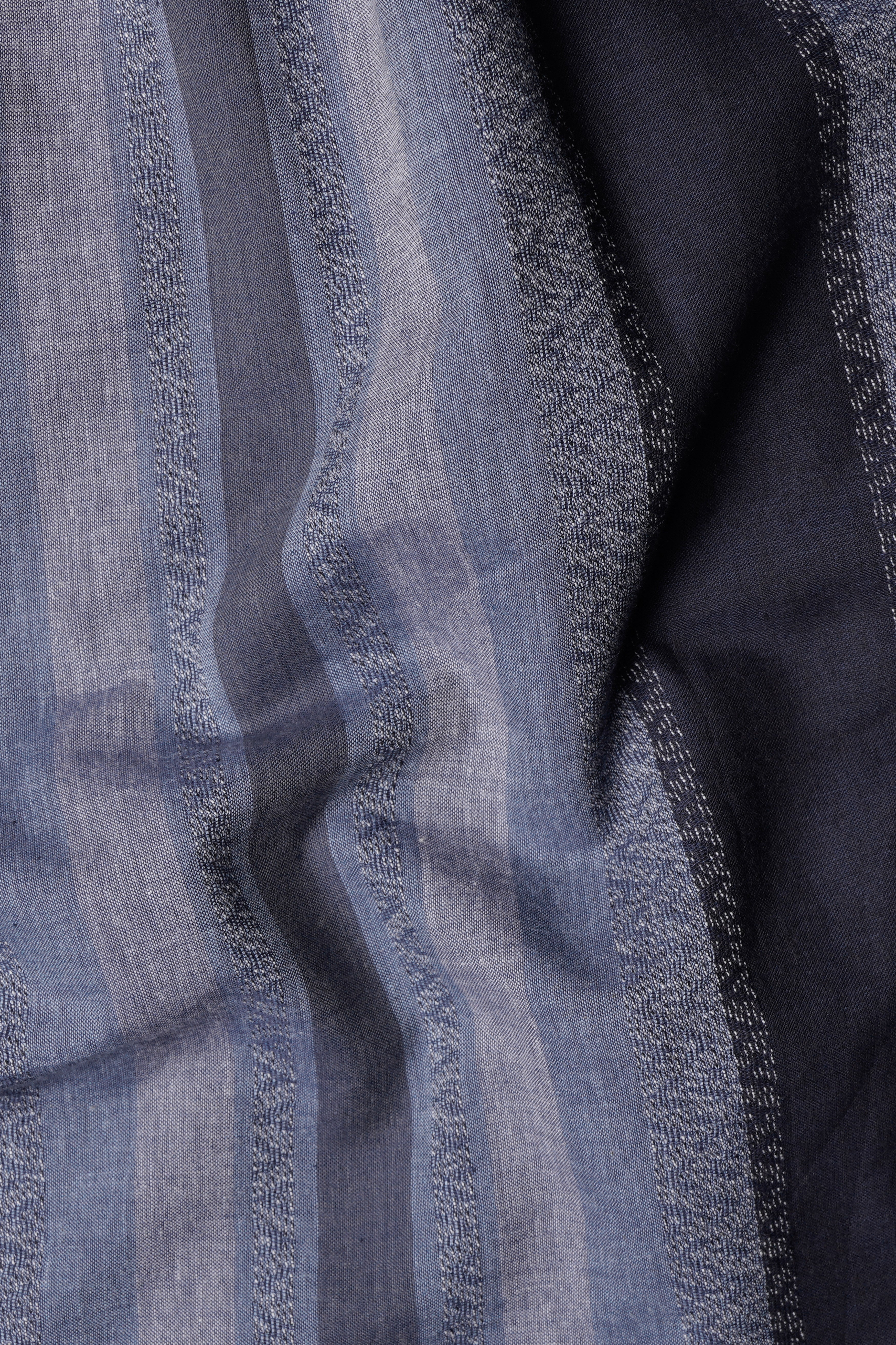 Iridium Blue with Mobster Gray Super Soft Premium Cotton Thigh Length Dress