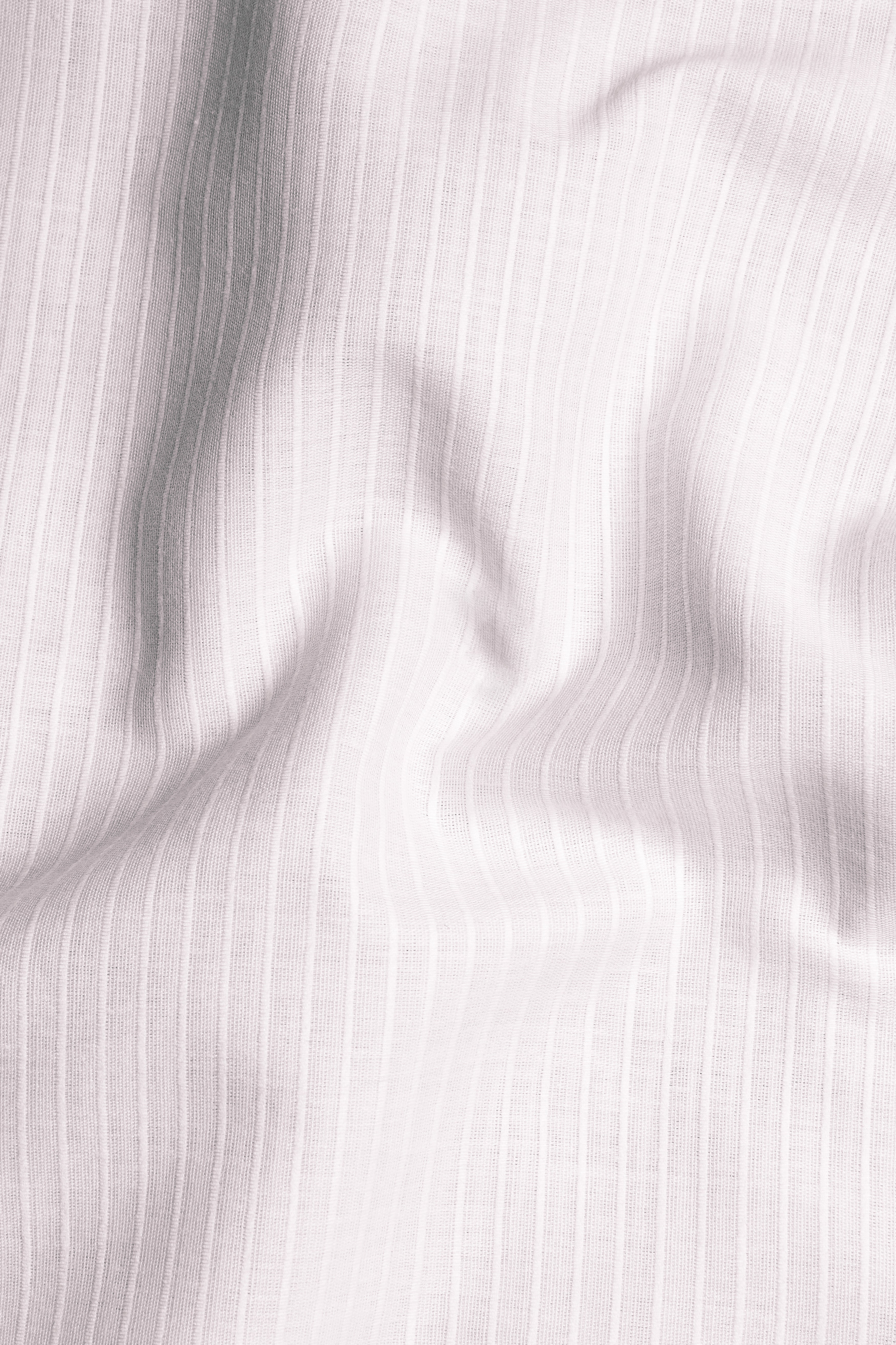 Bright White Pinstriped Super Soft Premium Cotton Off-shoulder Dress