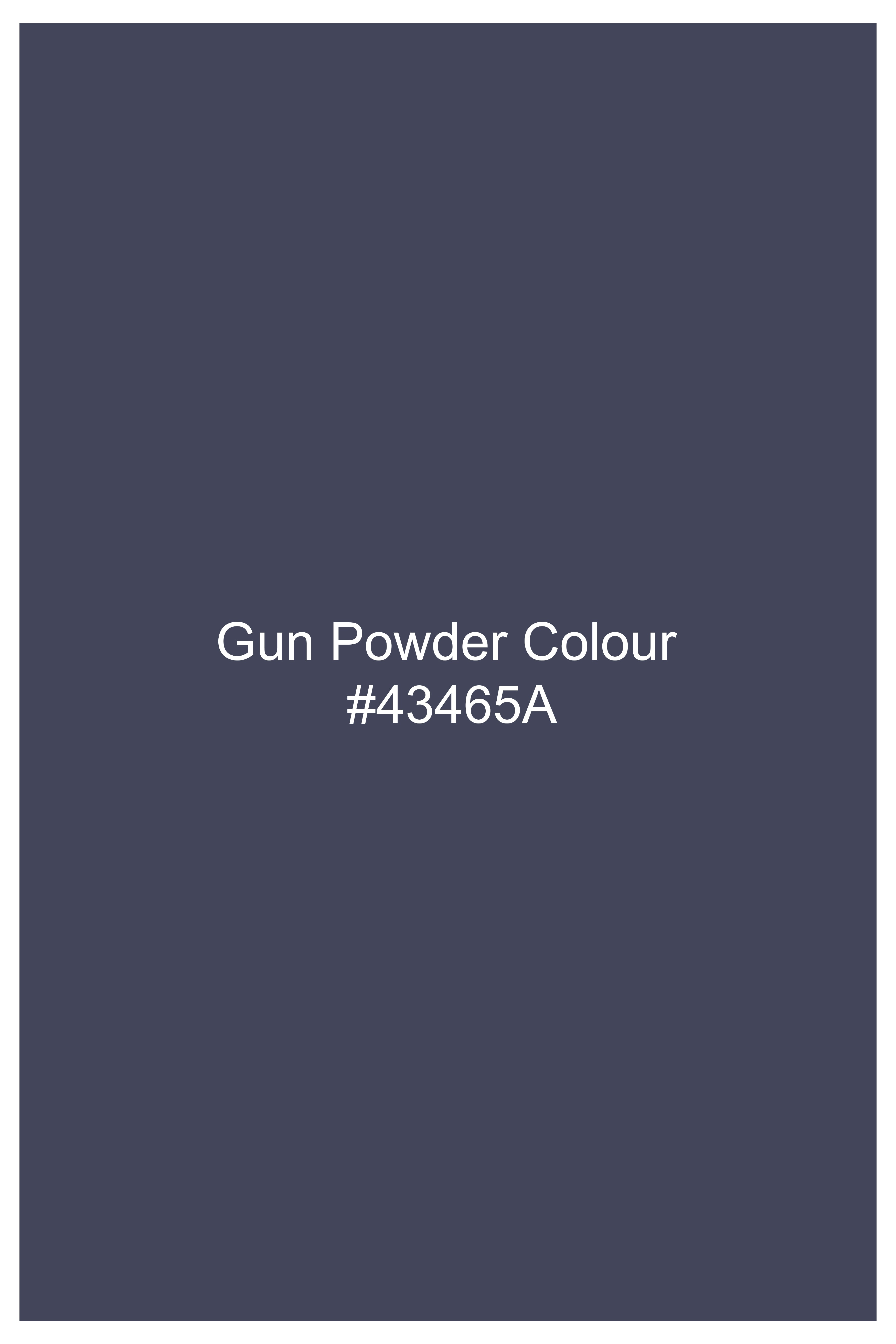 Gun Powder Blue Denim Jumpsuit