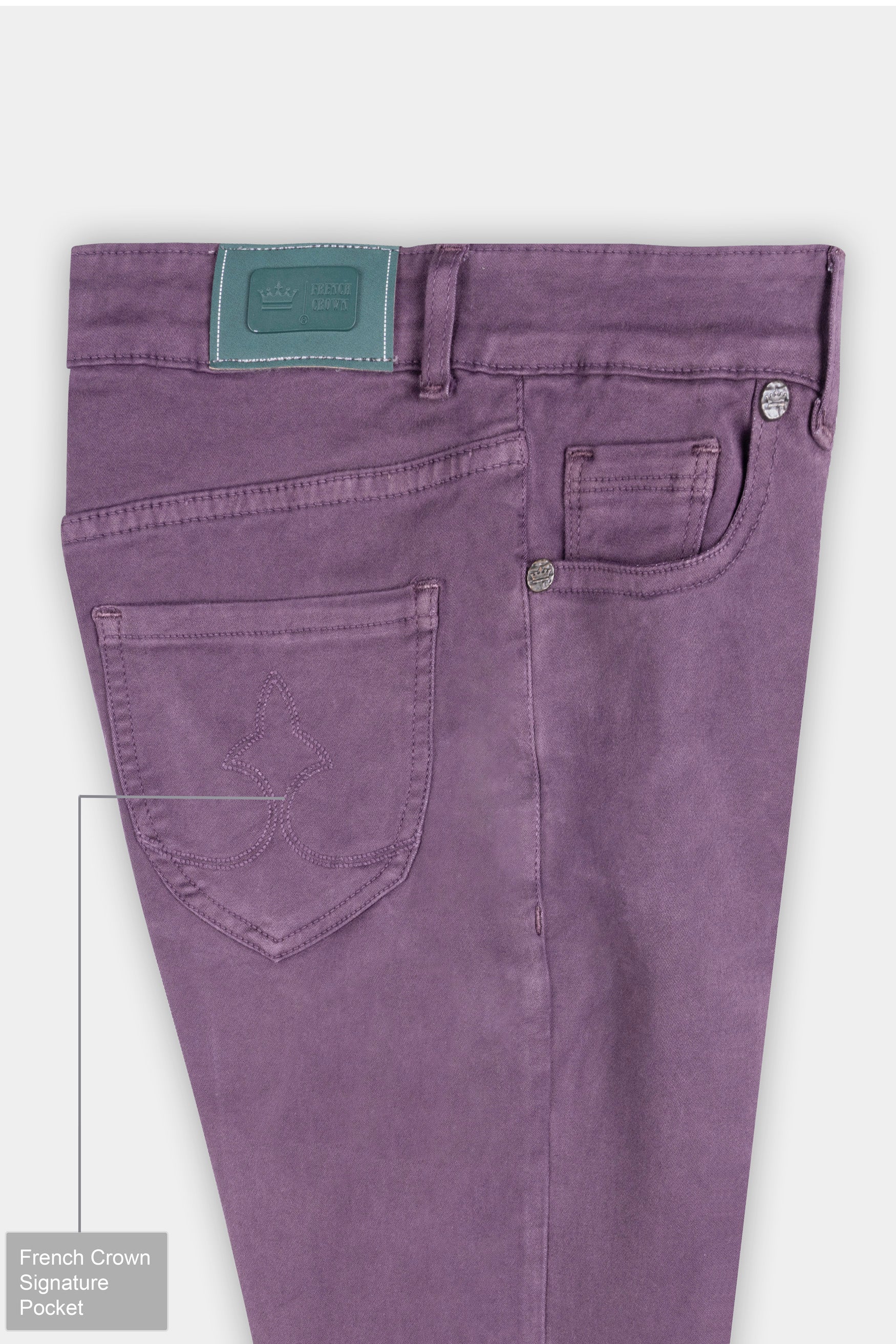 Women’s Skinny Fit Byzantium Purple Rinse Wash Ankle Length Stretchable Denim