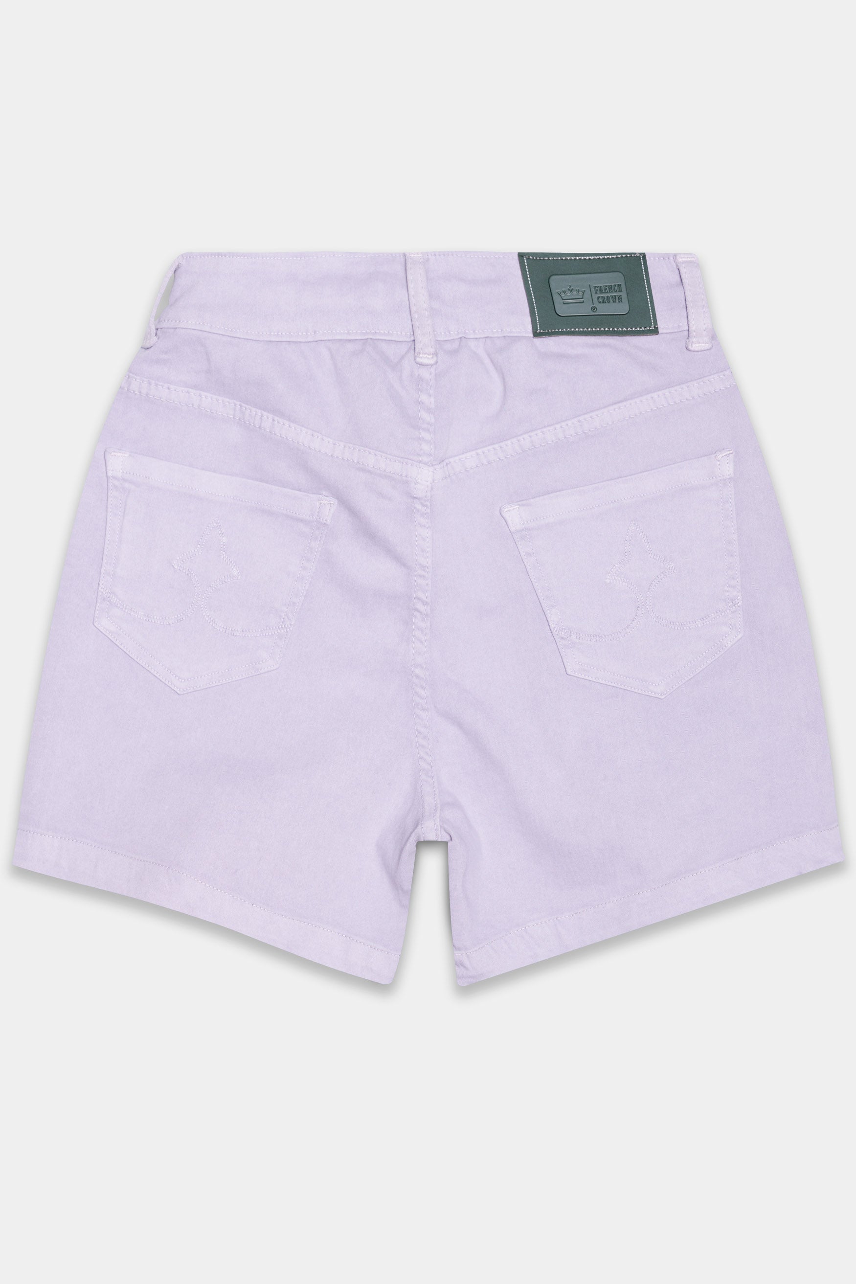 Lavender Purple Women Denim Shorts