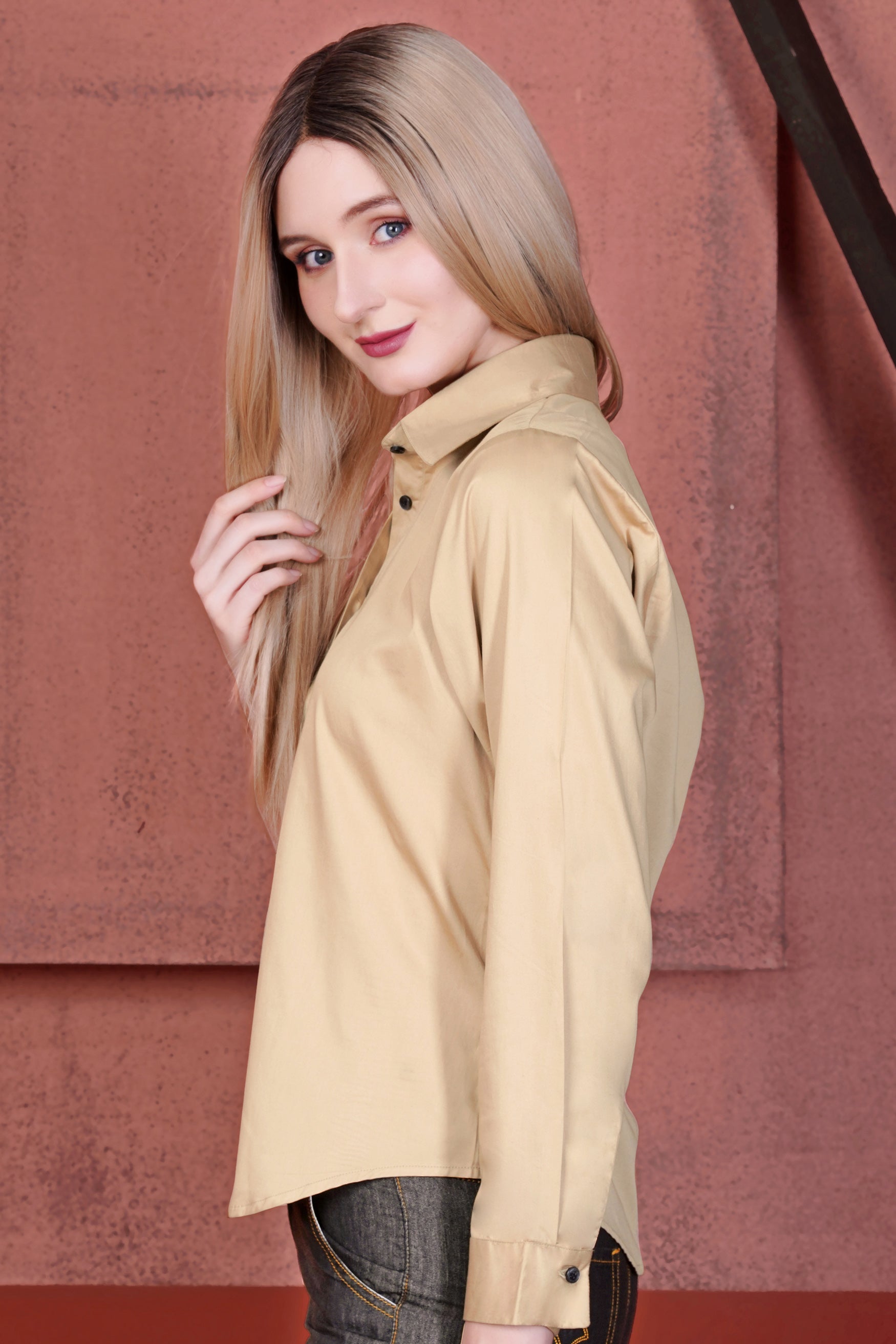 Rodeo Dust Beige Premium Cotton Shirt