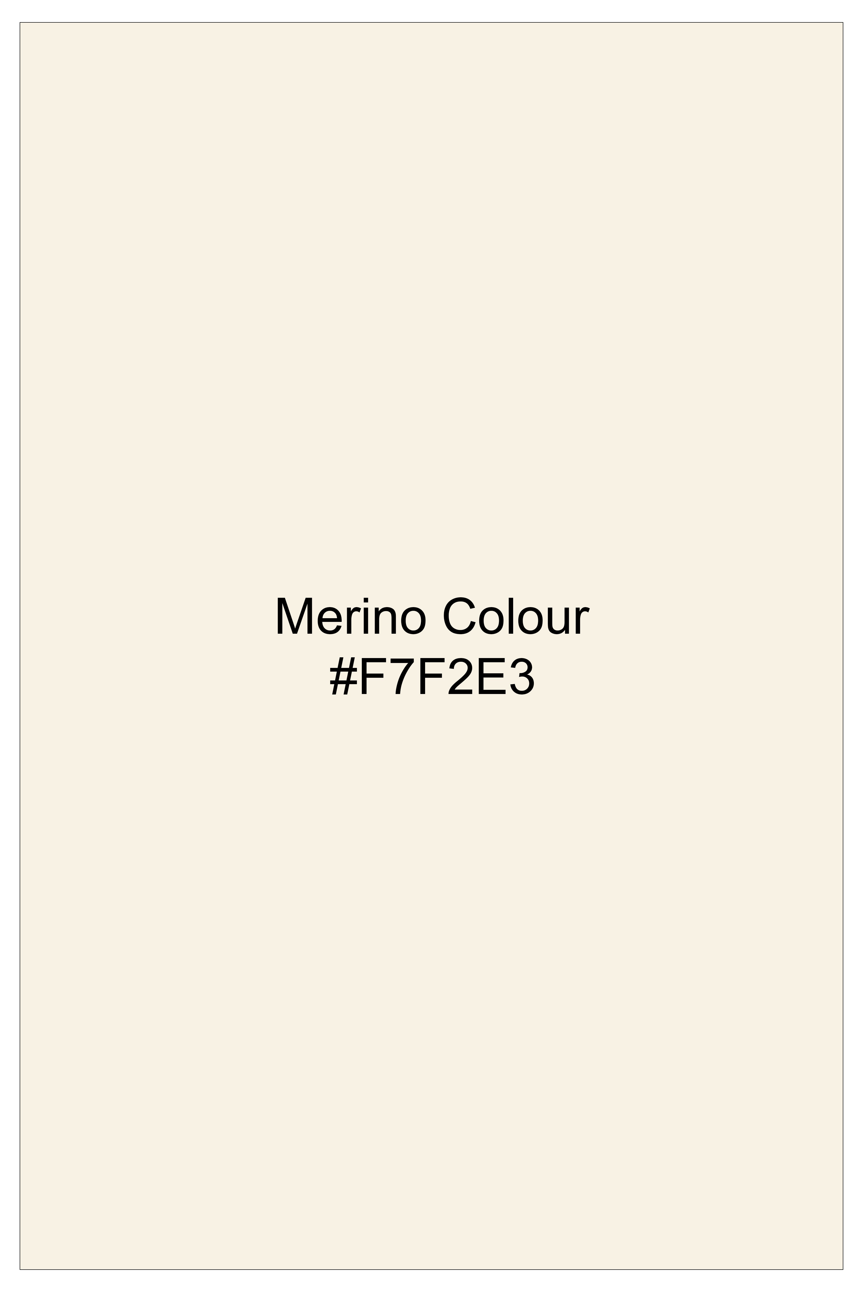 Merino Cream Premium Cotton Shirt